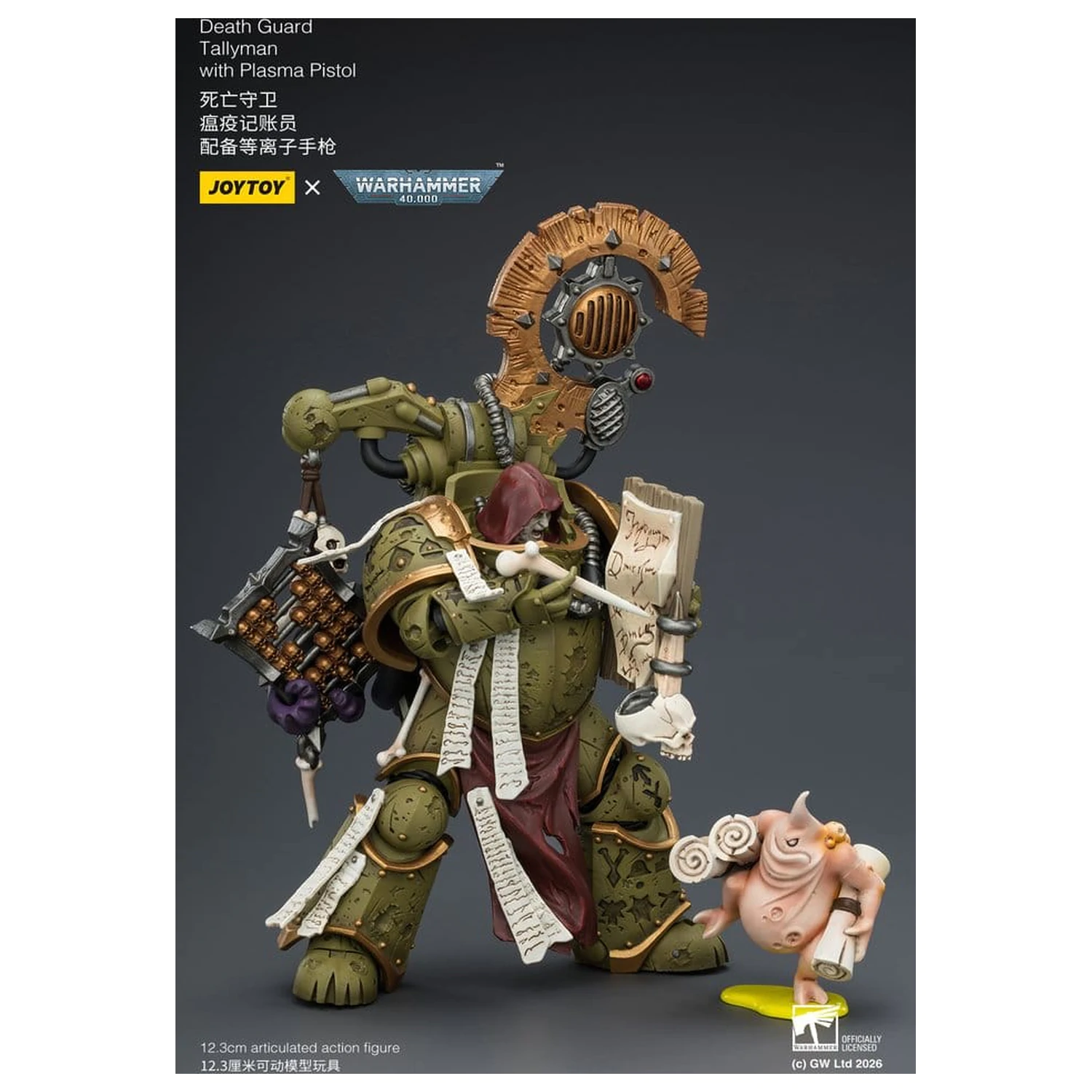 Warhammer 40,000 Akcijska figura Death Guard Tallyman 12 cm fotografija izdelka