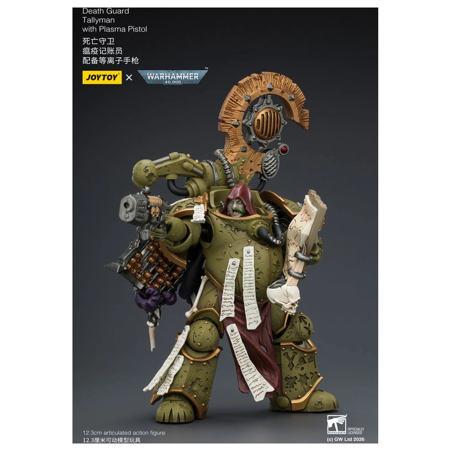 Warhammer 40,000 Akcijska figura Death Guard Tallyman 12 cm fotografija izdelka