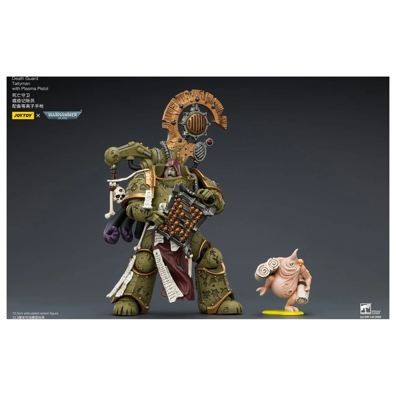 Warhammer 40,000 Akcijska figura Death Guard Tallyman 12 cm fotografija izdelka