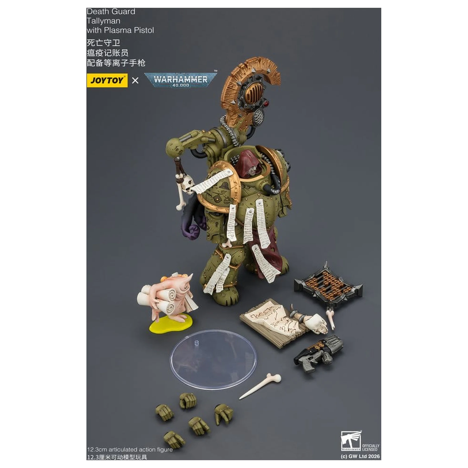 Warhammer 40,000 Akcijska figura Death Guard Tallyman 12 cm fotografija izdelka