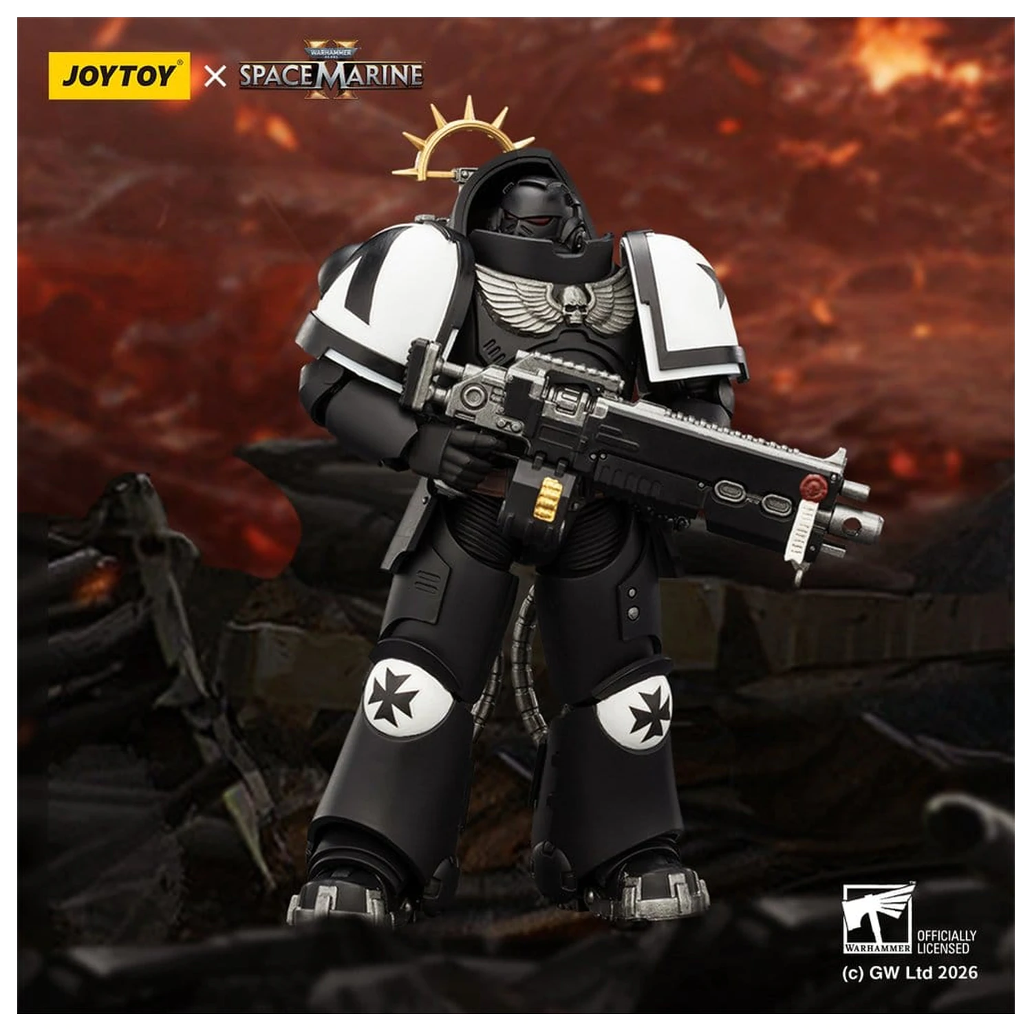Warhammer 40,000 figurica akcijska igra izdaja Black Templars Heavy Intercessor 13 cm fotografija izdelka