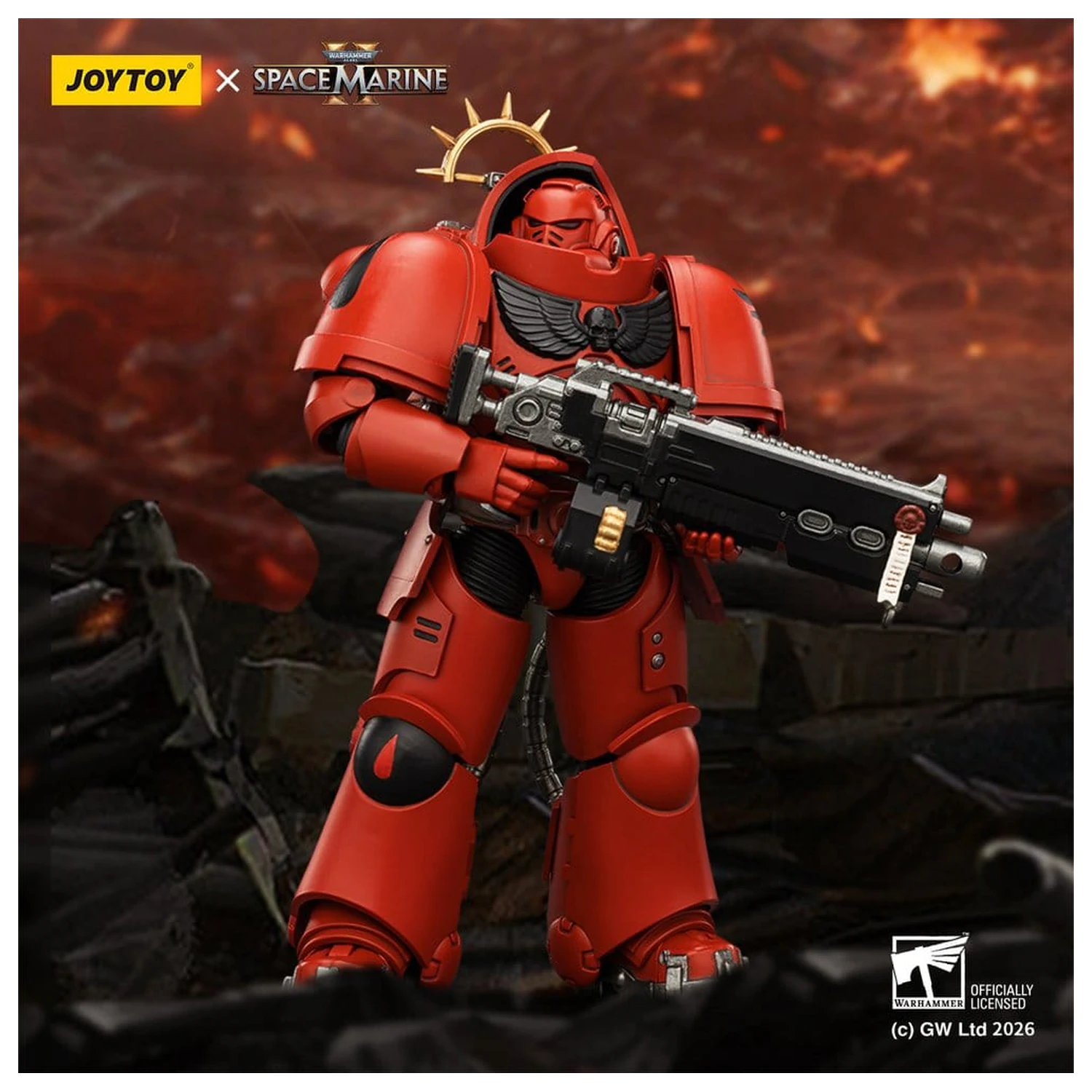 Warhammer 40,000 figurica Akcijska figura Igra Edition Blood Angels Heavy Intercessor 13 cm fotografija izdelka