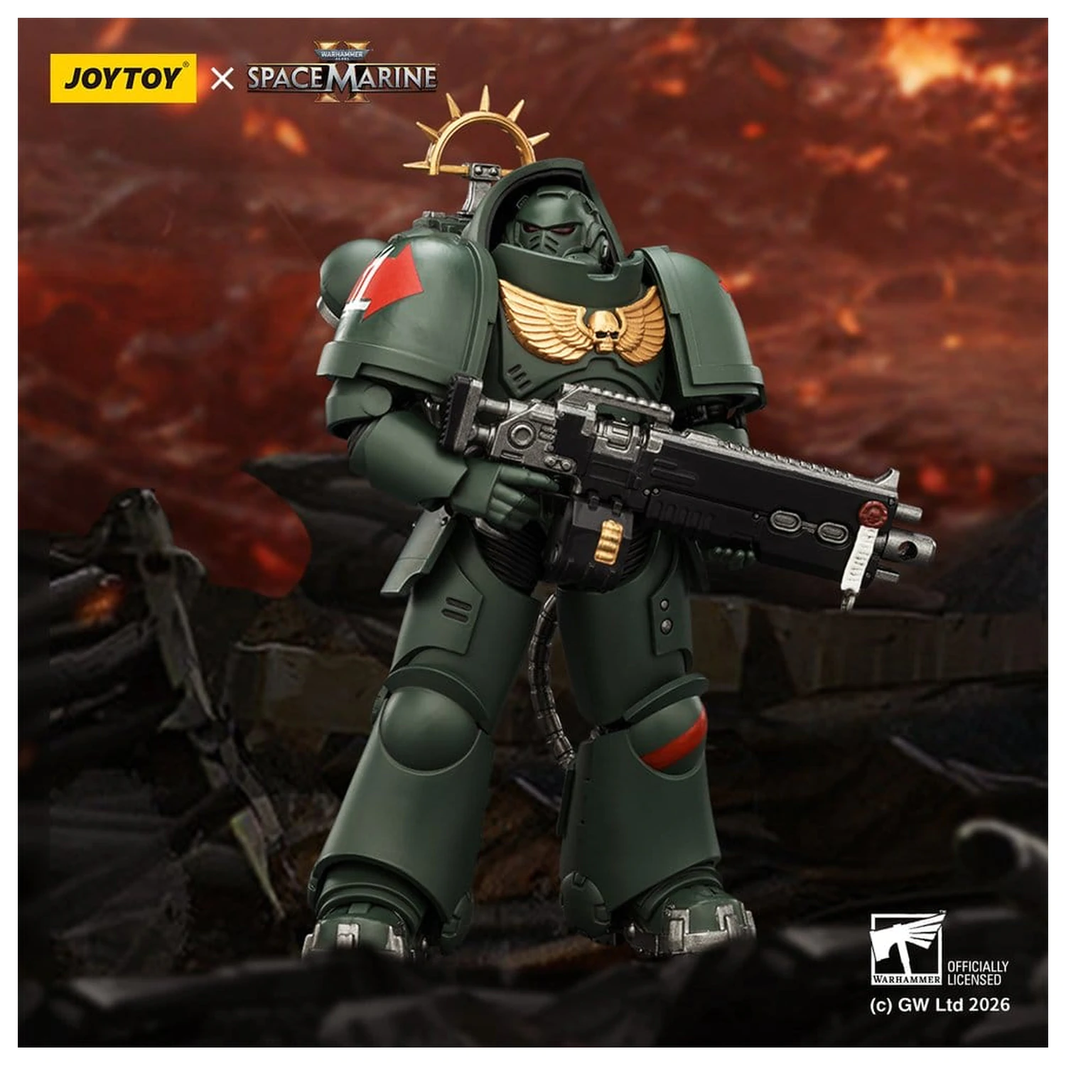 Warhammer 40,000 Akcijska figura Game Edition Dark Angels Heavy Intercessor 13 cm fotografija izdelka