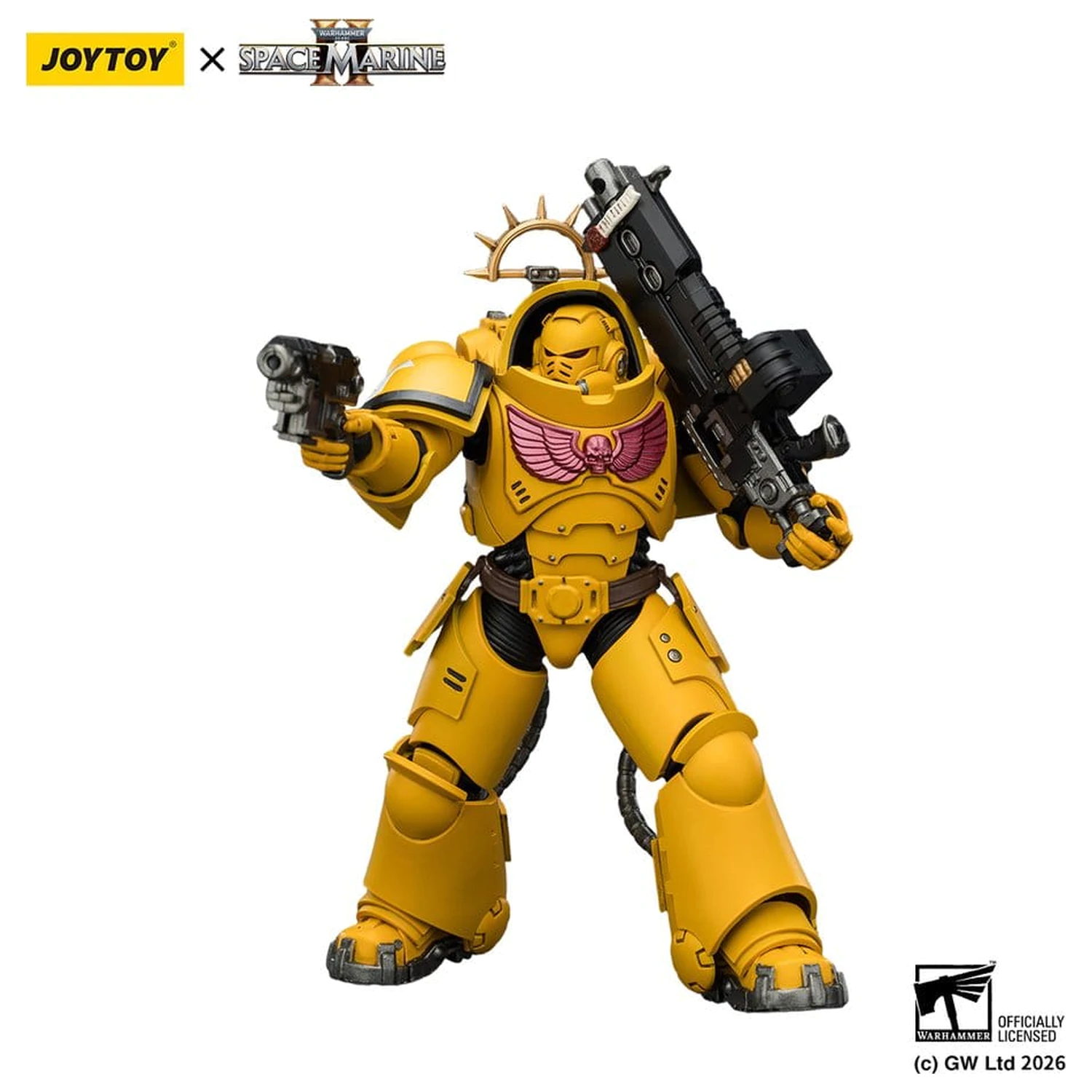 Warhammer 40,000 figurica Akcijska igra Izdaja Imperial Fists Heavy Intercessor 13 cm fotografija izdelka