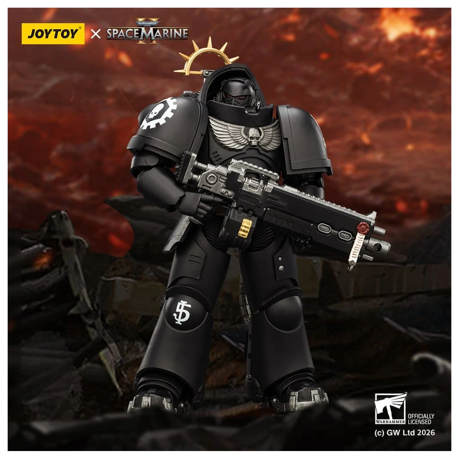Warhammer 40,000 Akcijska figura Game Edition Iron Hands Heavy Intercessor 13 cm fotografija izdelka