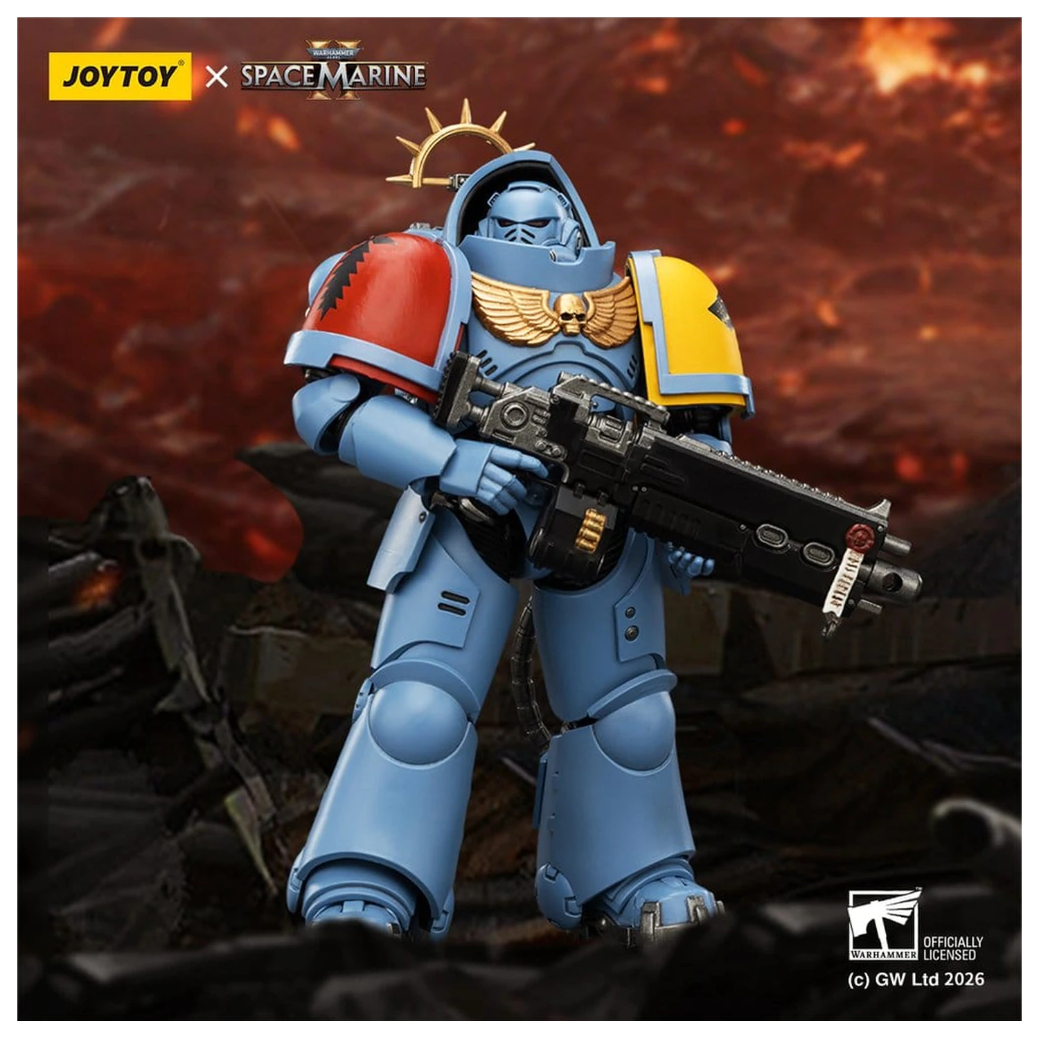 Warhammer 40,000 Akcijska figura Igra Edicija Space Wolves Heavy Intercessor 13 cm fotografija izdelka