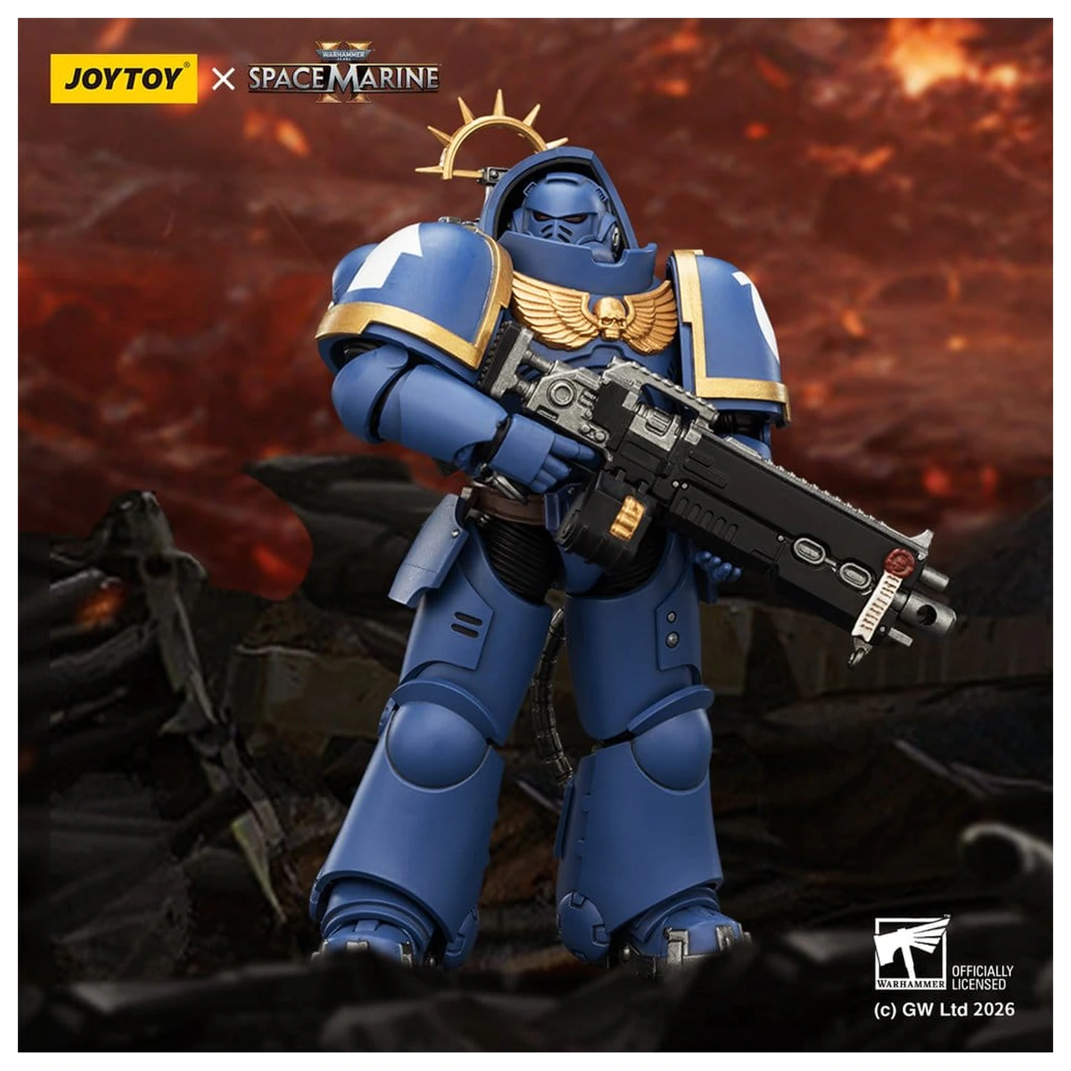 Warhammer 40,000 Action Figure Game Edition Ultramarines Heavy Intercessor 13 cm fotografija izdelka
