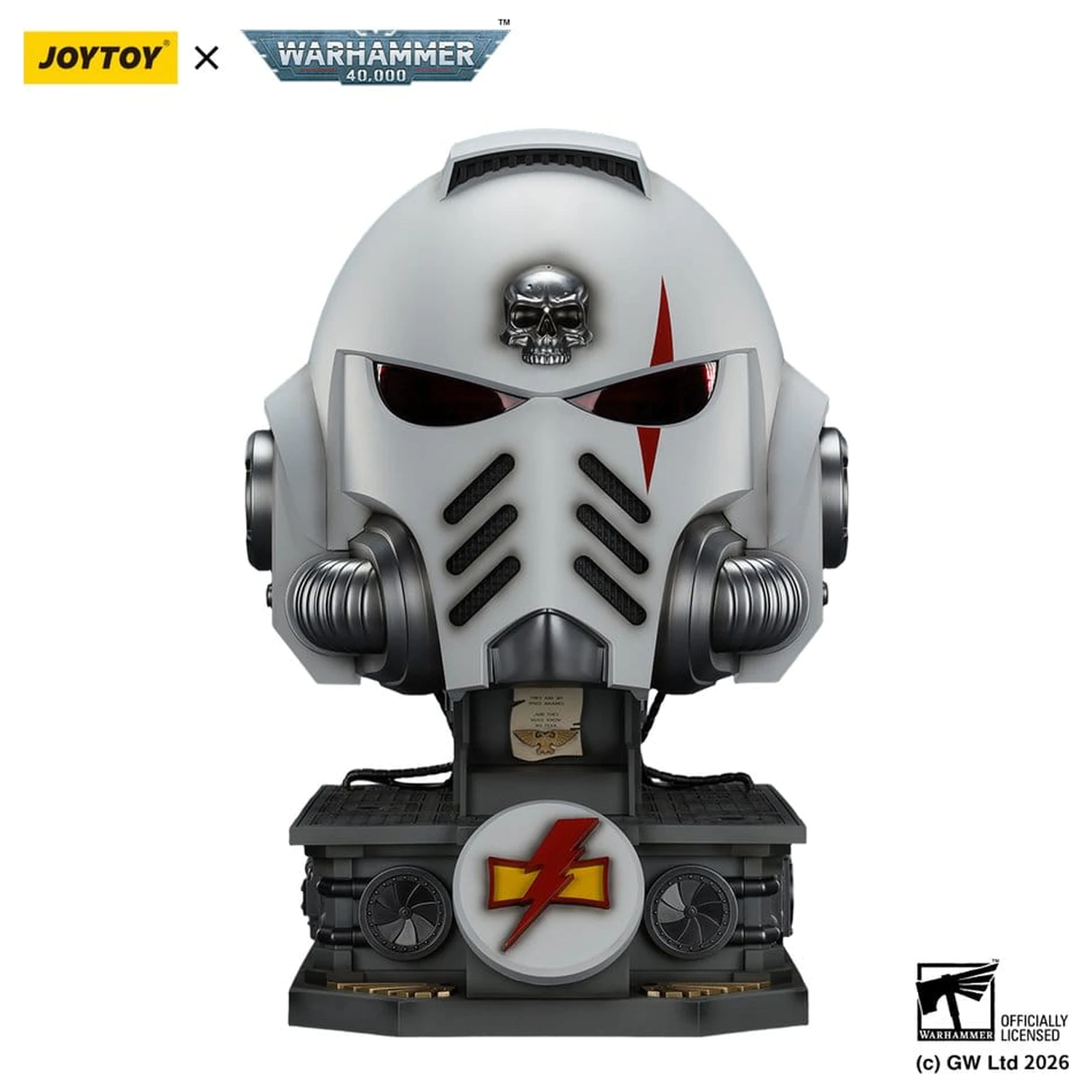 Warhammer 40,000 čelada s stojalom za prikaz White Scars MkX 44 cm fotografija izdelka