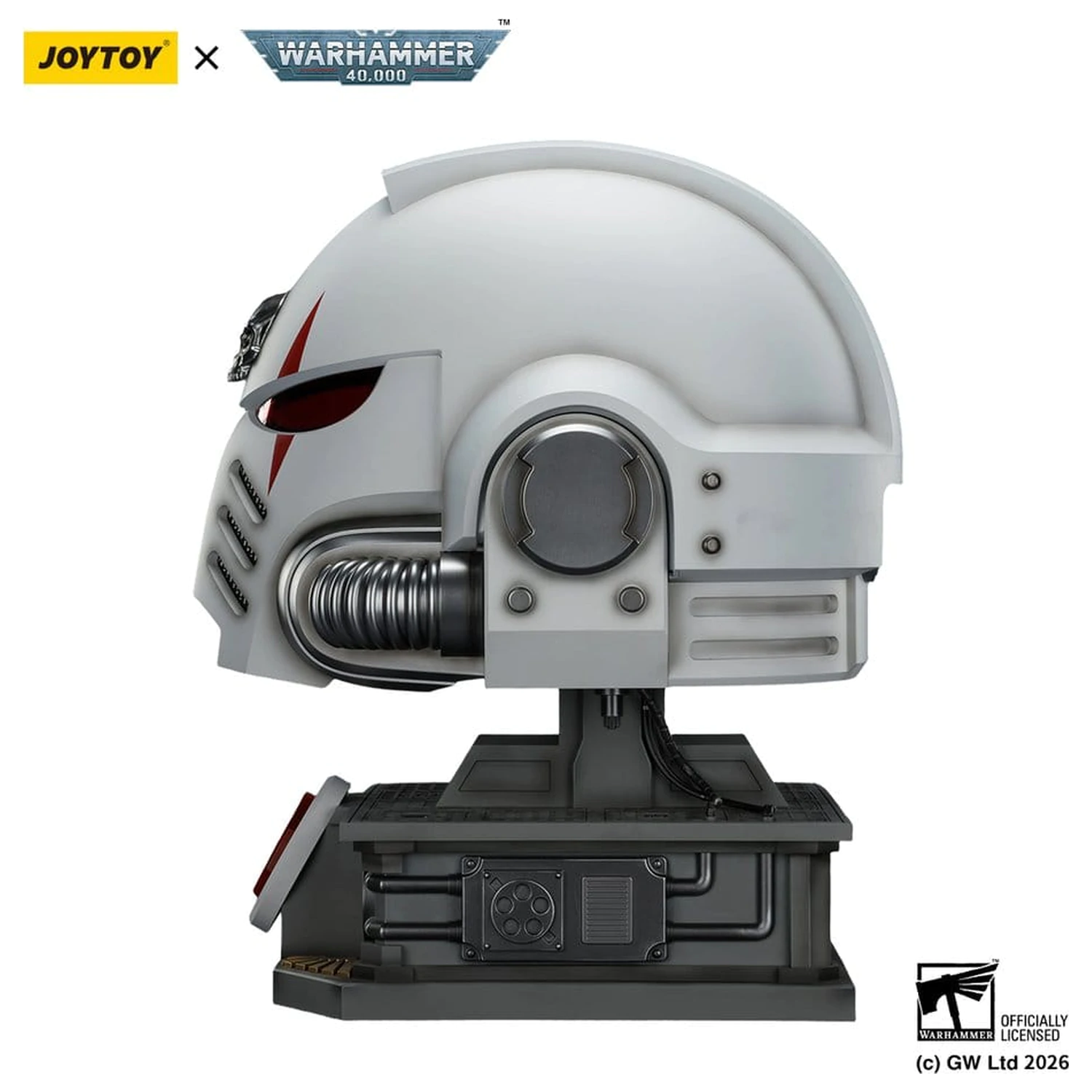 Warhammer 40,000 čelada s stojalom za prikaz White Scars MkX 44 cm fotografija izdelka