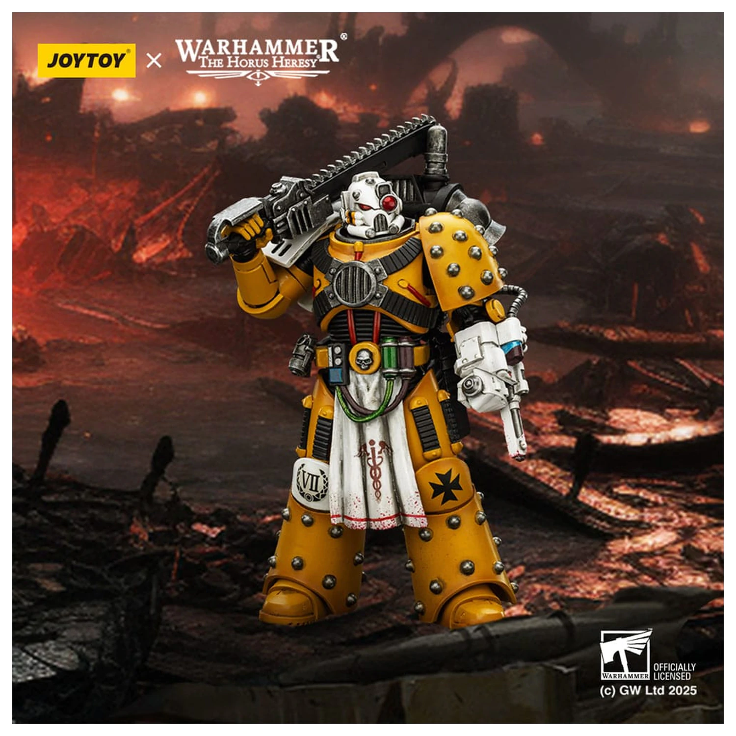 Warhammer 40,000: Imperial Fists akcijska figura Legion Apothecary 12 cm fotografija izdelka