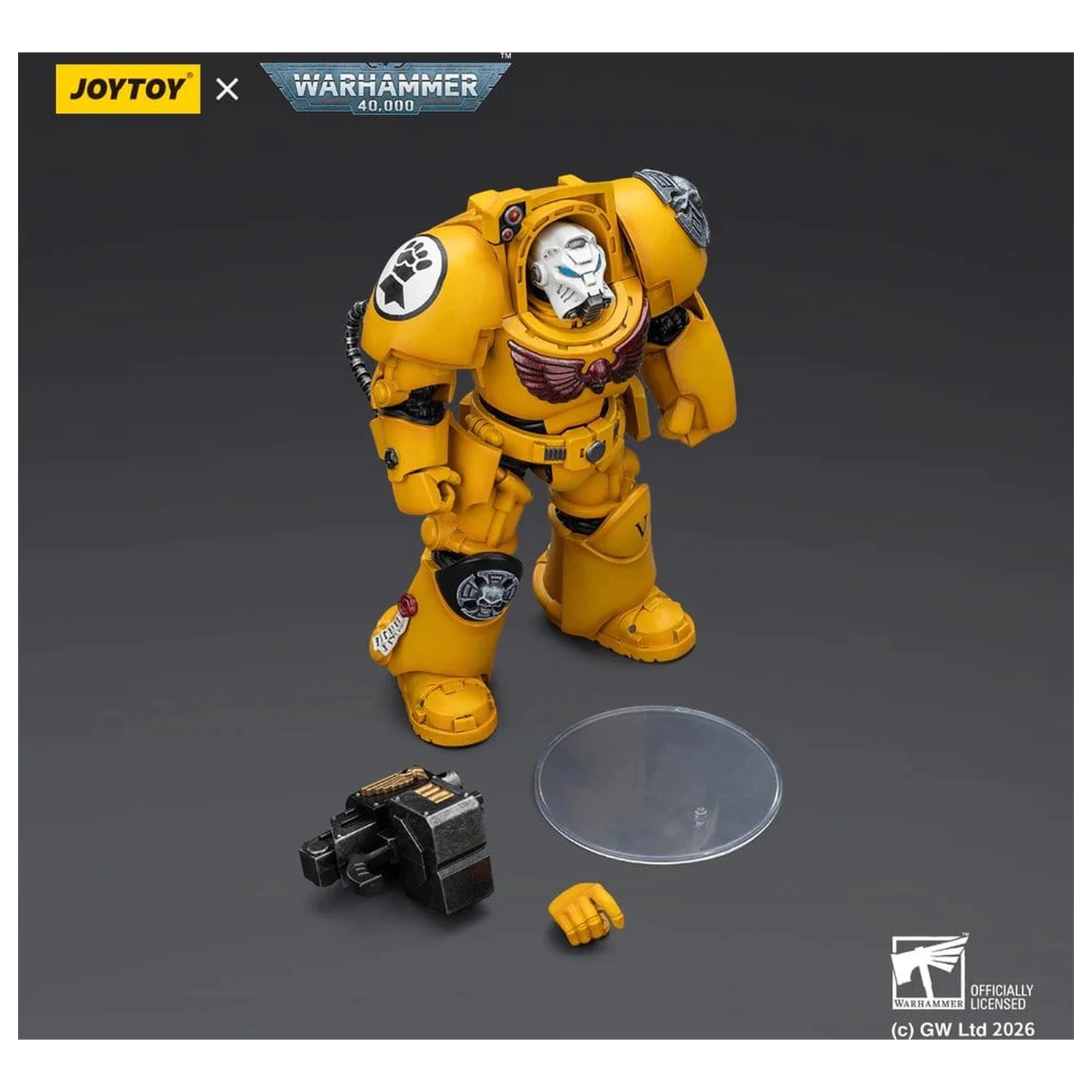 Warhammer 40,000 figurica Imperial Fists Terminator 2 s Power Fist in Storm Bolter 14 cm fotografija izdelka