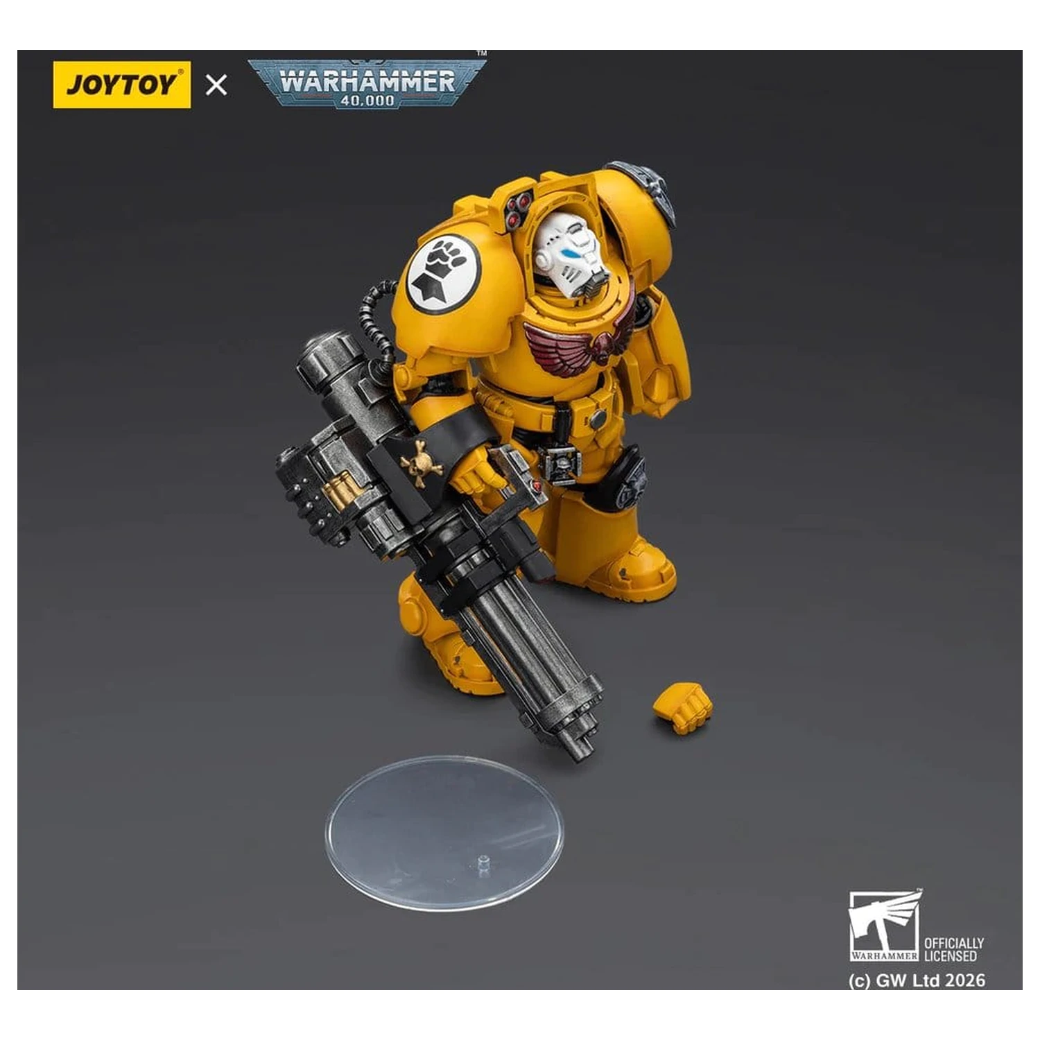 Warhammer 40,000 Action figura Imperial Fists Terminator 3 z Power Fist in Assault Cannon 14 cm fotografija izdelka