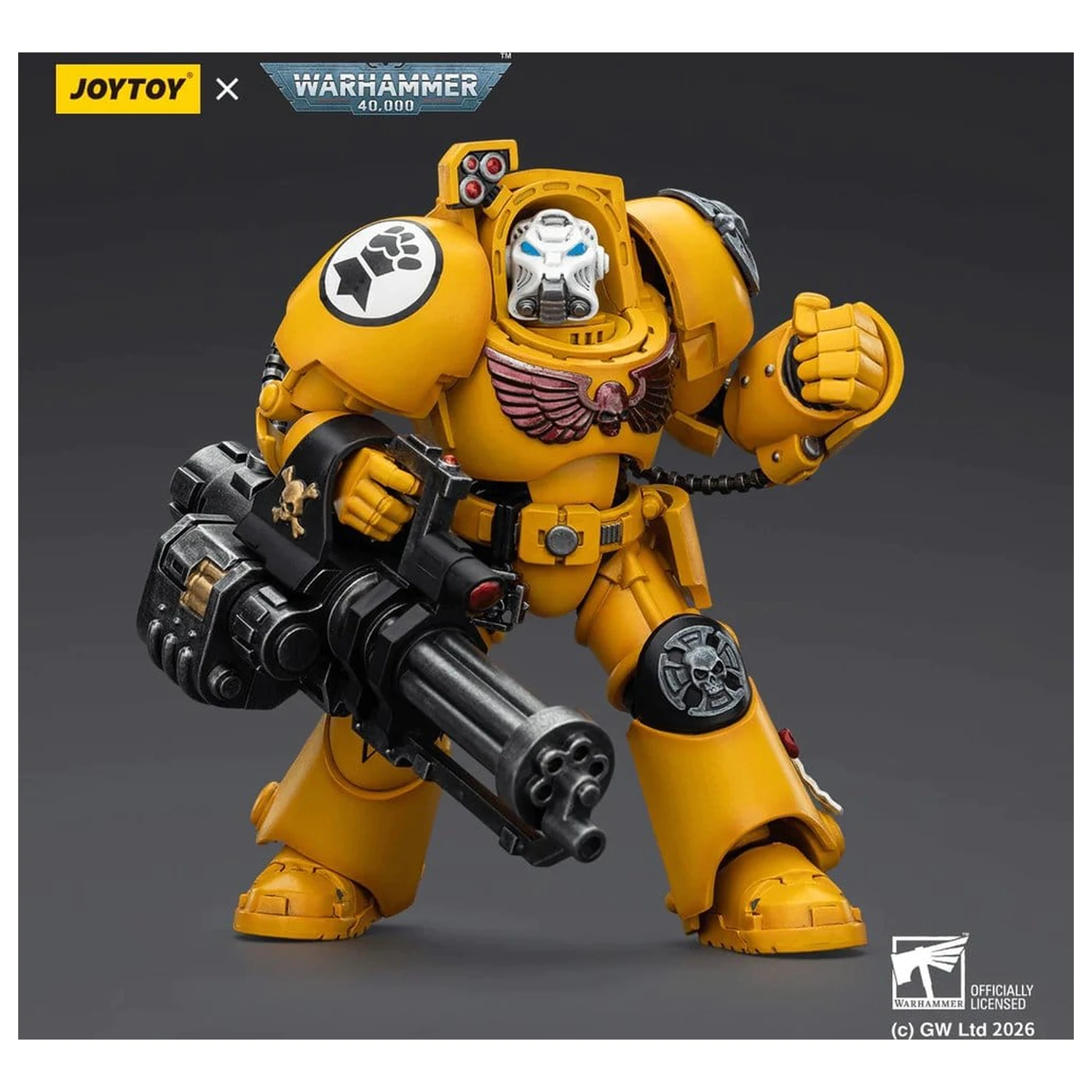 Warhammer 40,000 Action figura Imperial Fists Terminator 3 z Power Fist in Assault Cannon 14 cm fotografija izdelka