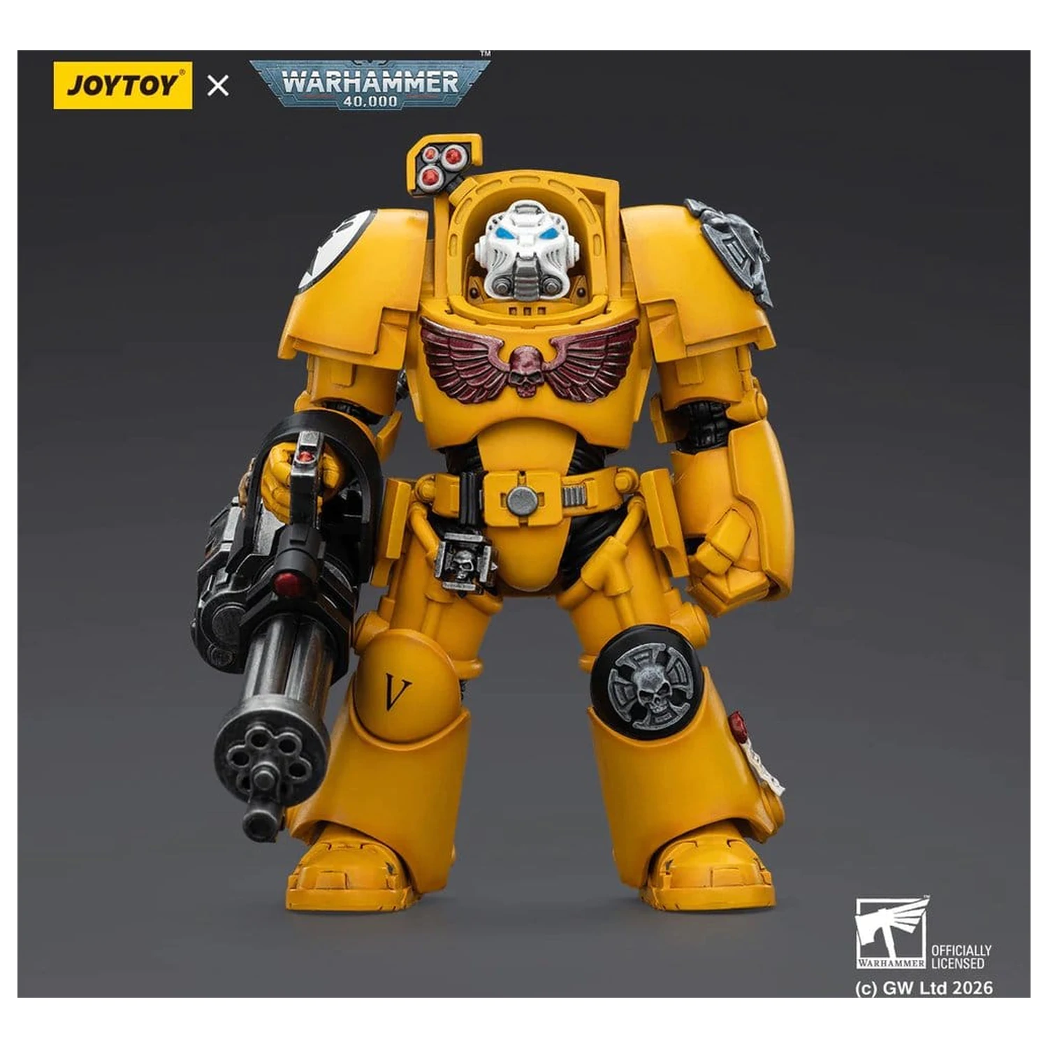 Warhammer 40,000 Action figura Imperial Fists Terminator 3 z Power Fist in Assault Cannon 14 cm fotografija izdelka