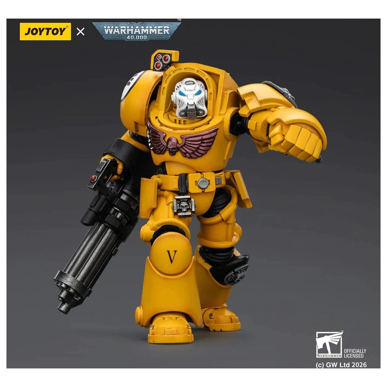 Warhammer 40,000 Action figura Imperial Fists Terminator 3 z Power Fist in Assault Cannon 14 cm fotografija izdelka