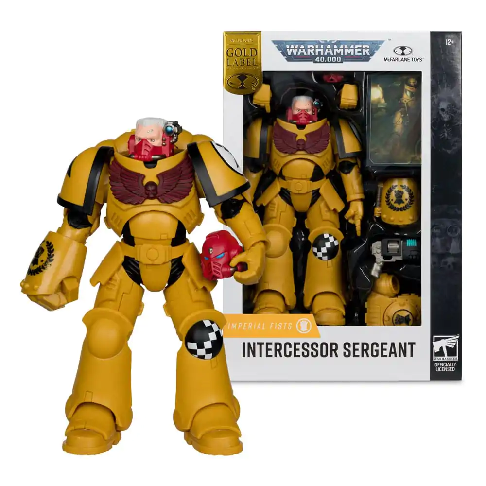 Warhammer 40,000 Akcijska figura Intercessor Sergeant (Imperial Fist) (Gold Label) 18 cm fotografija izdelka