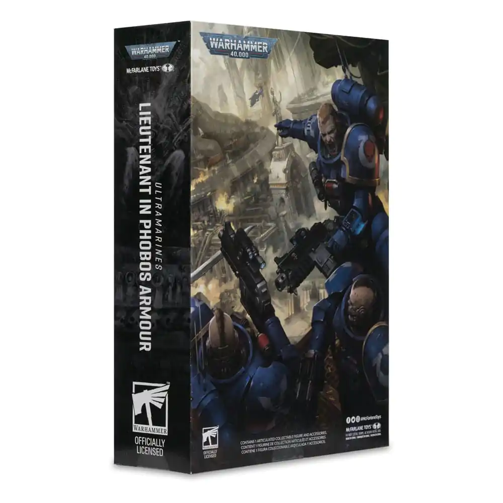 Warhammer 40,000 Akcijska figura Lieutenant v Phobos oklepu (Ultramarines) 18 cm fotografija izdelka