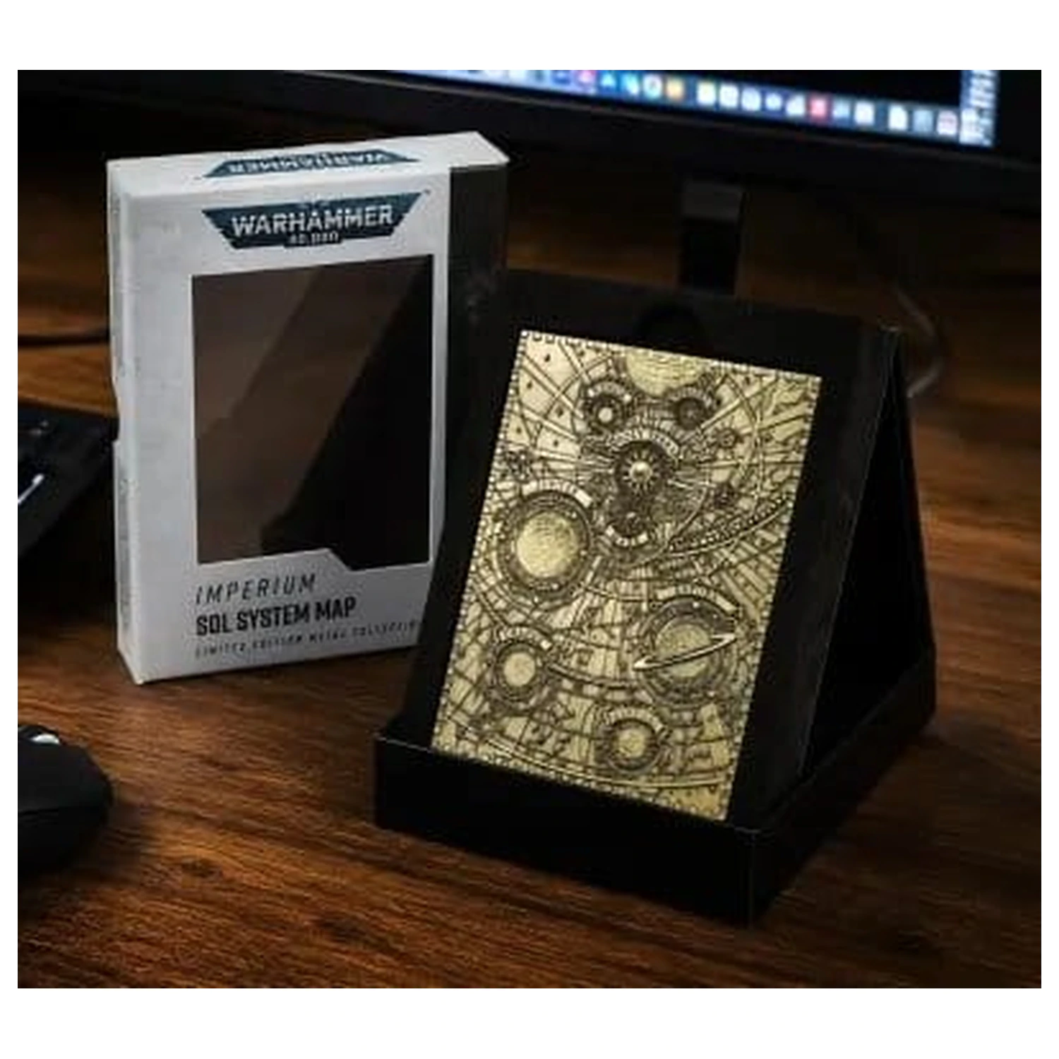 Warhammer 40,000 kovinska karta Sol System fotografija izdelka