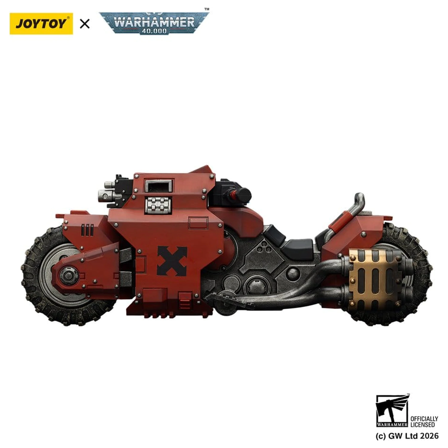 Warhammer 40,000 Raider-pattern bojna motorno kolo Blood Angels z twin-linked bolt rifles 22 cm fotografija izdelka