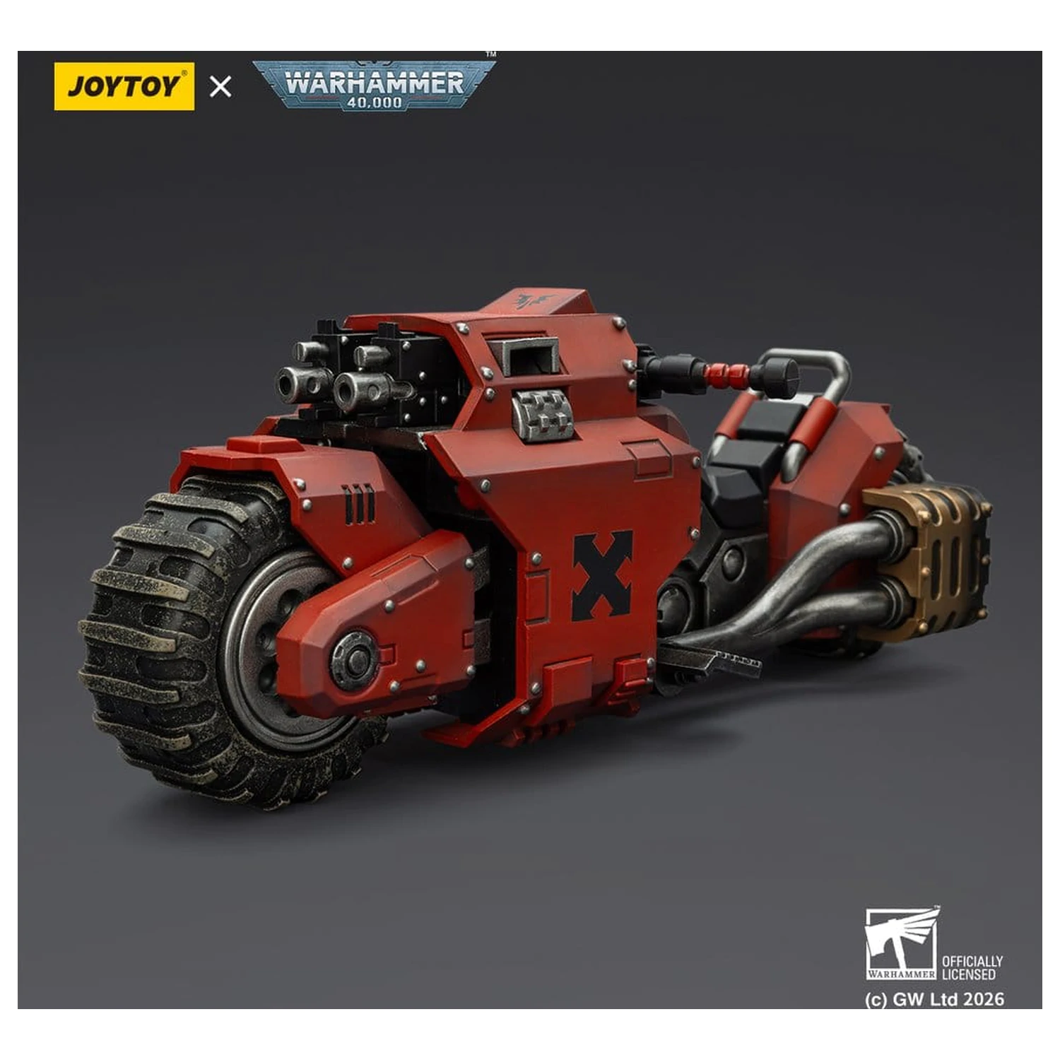 Warhammer 40,000 Raider-pattern bojna motorno kolo Blood Angels z twin-linked bolt rifles 22 cm fotografija izdelka