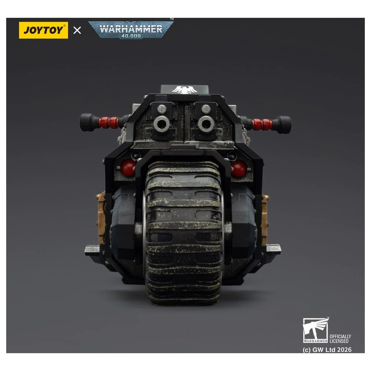 Warhammer 40,000 Raider-pattern bojna motor Raven Guard z dvojno-povezanimi bolter puškami 22 cm fotografija izdelka