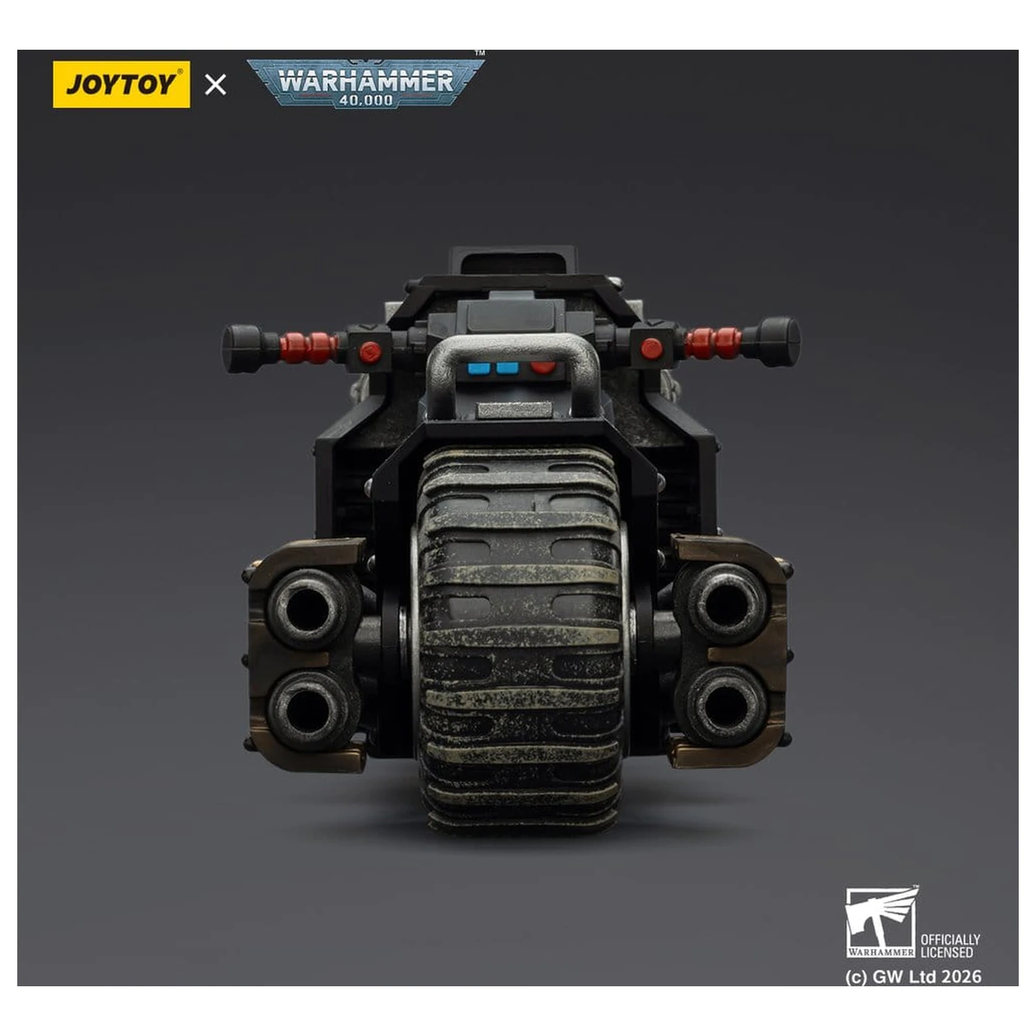 Warhammer 40,000 Raider-pattern bojna motor Raven Guard z dvojno-povezanimi bolter puškami 22 cm fotografija izdelka