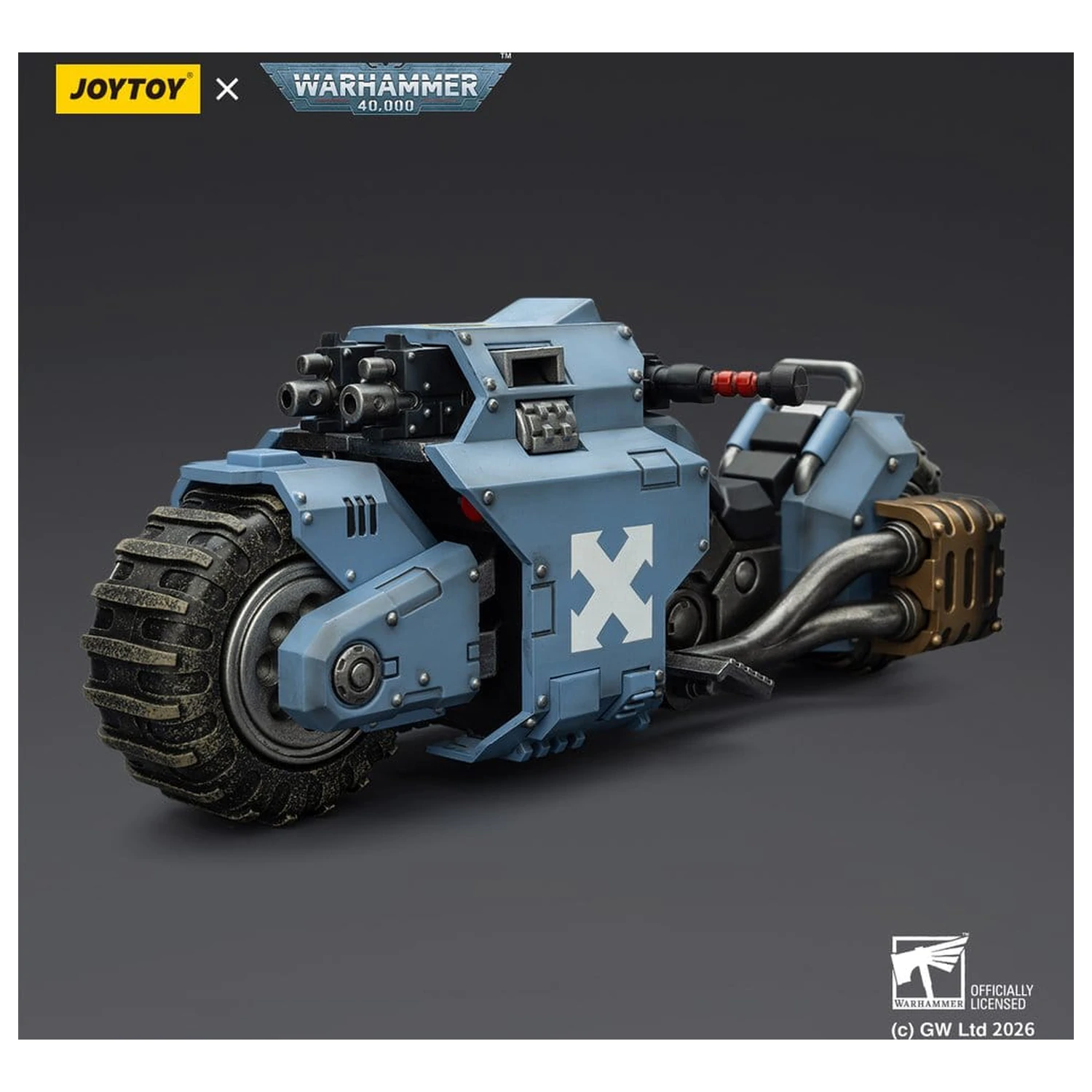 Warhammer 40,000 Raider-pattern bojna motor s Space Wolves z dvojnimi bolt puškami 22 cm fotografija izdelka