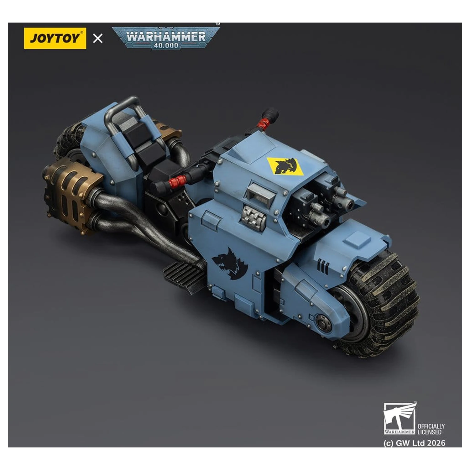 Warhammer 40,000 Raider-pattern bojna motor s Space Wolves z dvojnimi bolt puškami 22 cm fotografija izdelka