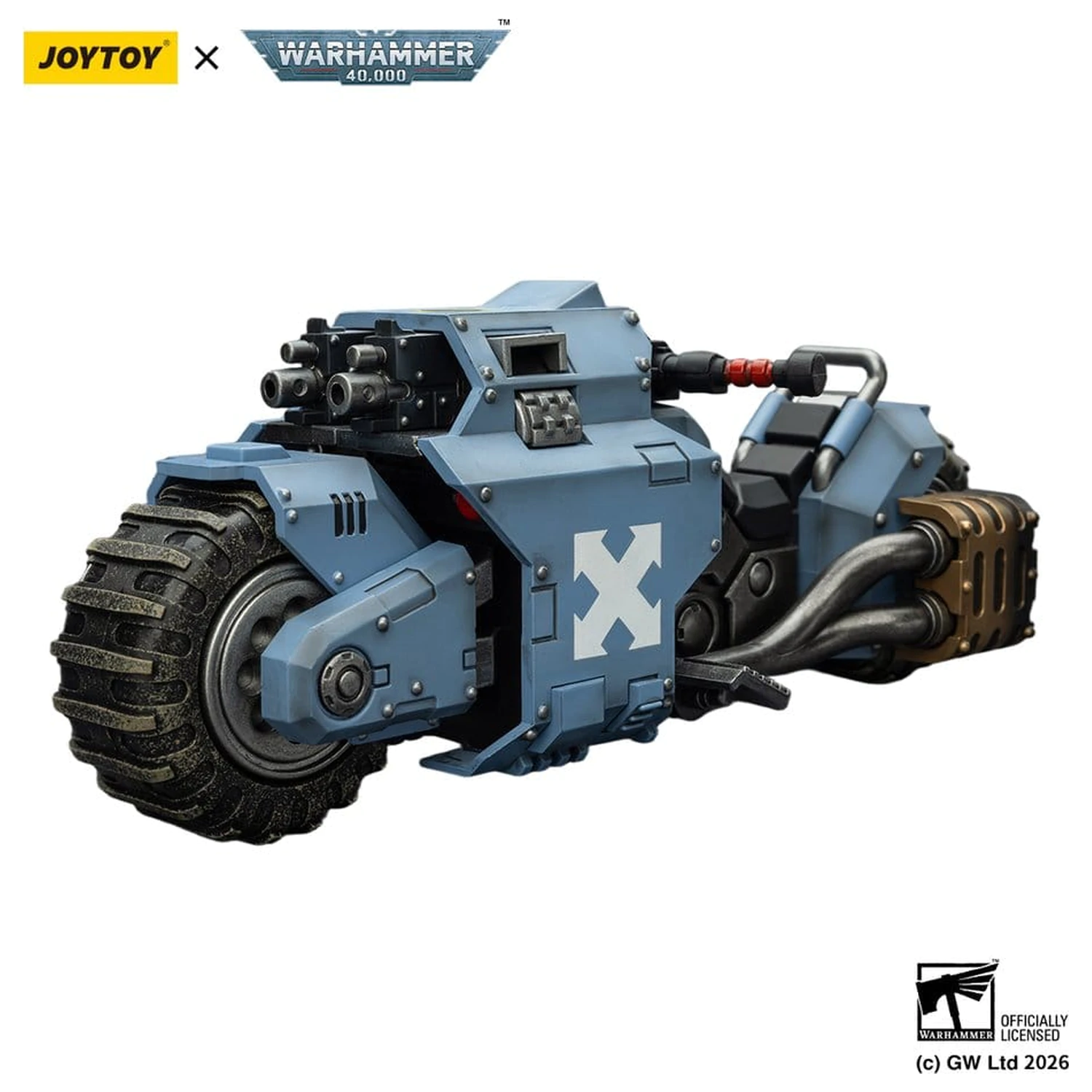 Warhammer 40,000 Raider-pattern bojna motor s Space Wolves z dvojnimi bolt puškami 22 cm fotografija izdelka