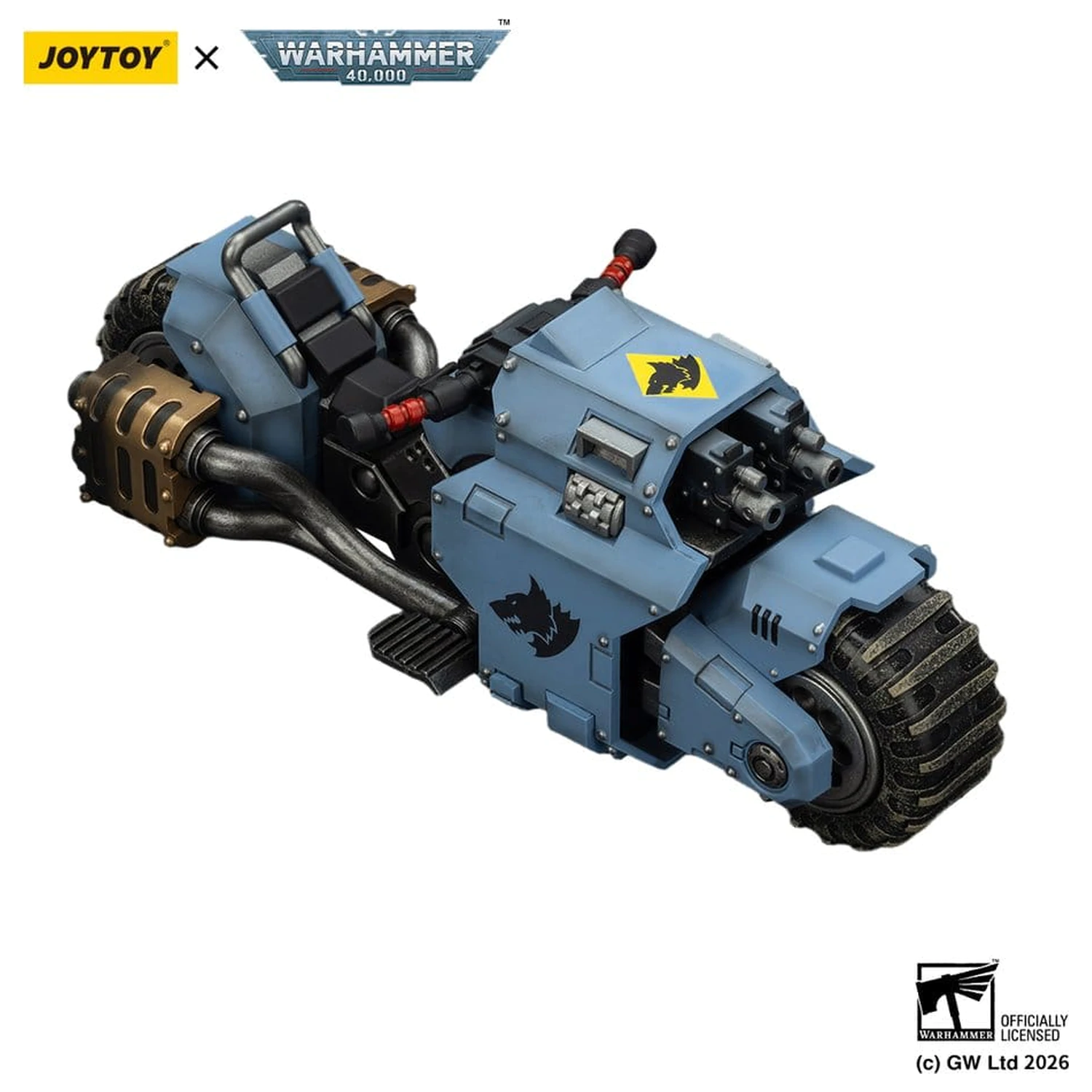 Warhammer 40,000 Raider-pattern bojna motor s Space Wolves z dvojnimi bolt puškami 22 cm fotografija izdelka