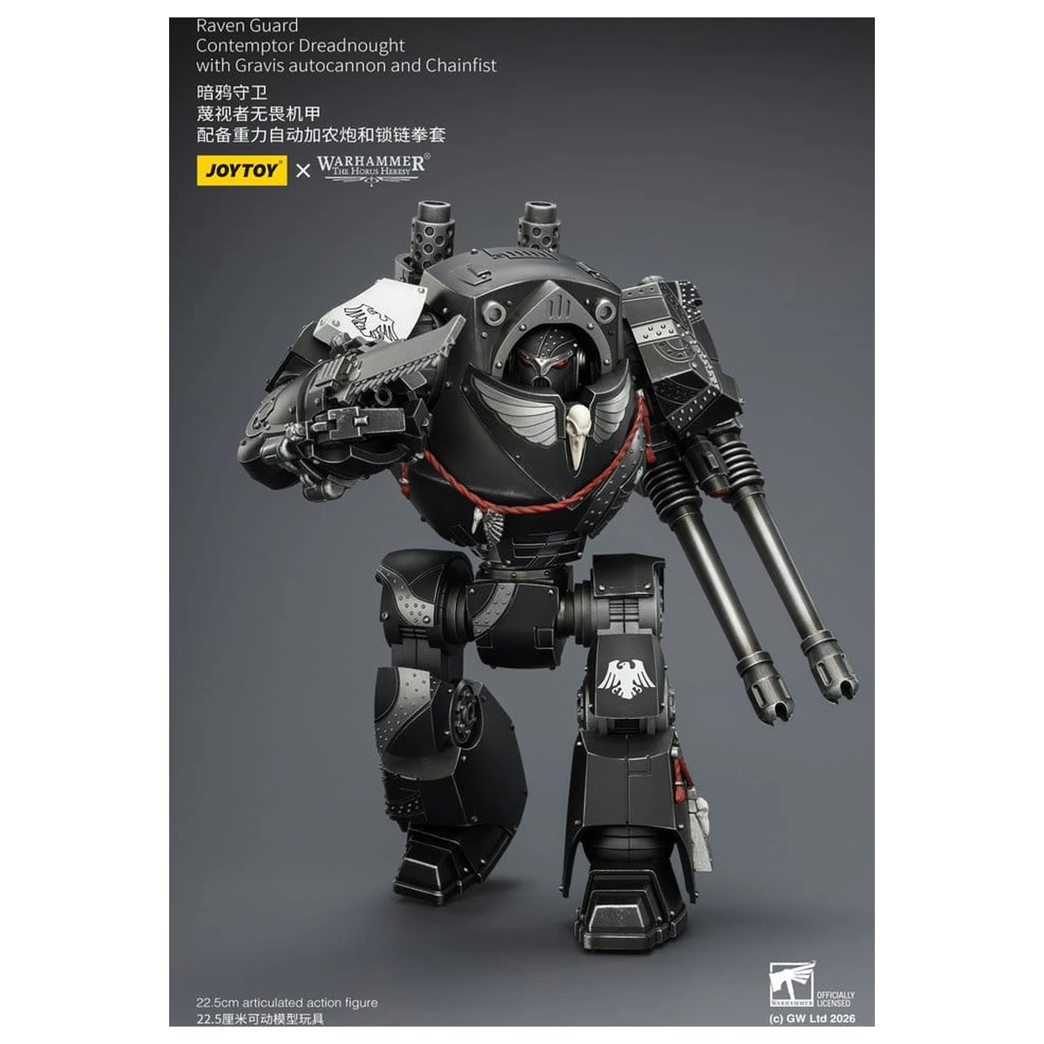 Warhammer 40,000 Akcijska figura Raven Guard Contemptor Dreadnought 23 cm fotografija izdelka