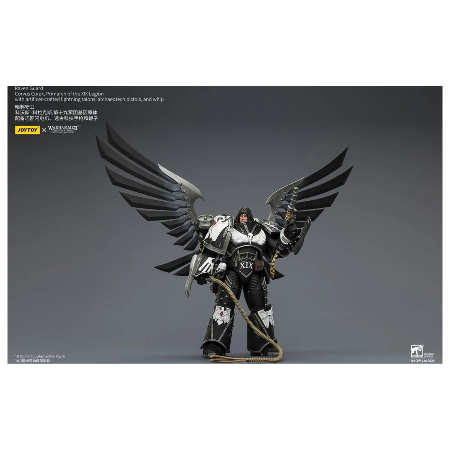 Warhammer 40,000 figurica Raven Guard Corvus Corax, Primarch of the XIX Legion 18 cm fotografija izdelka