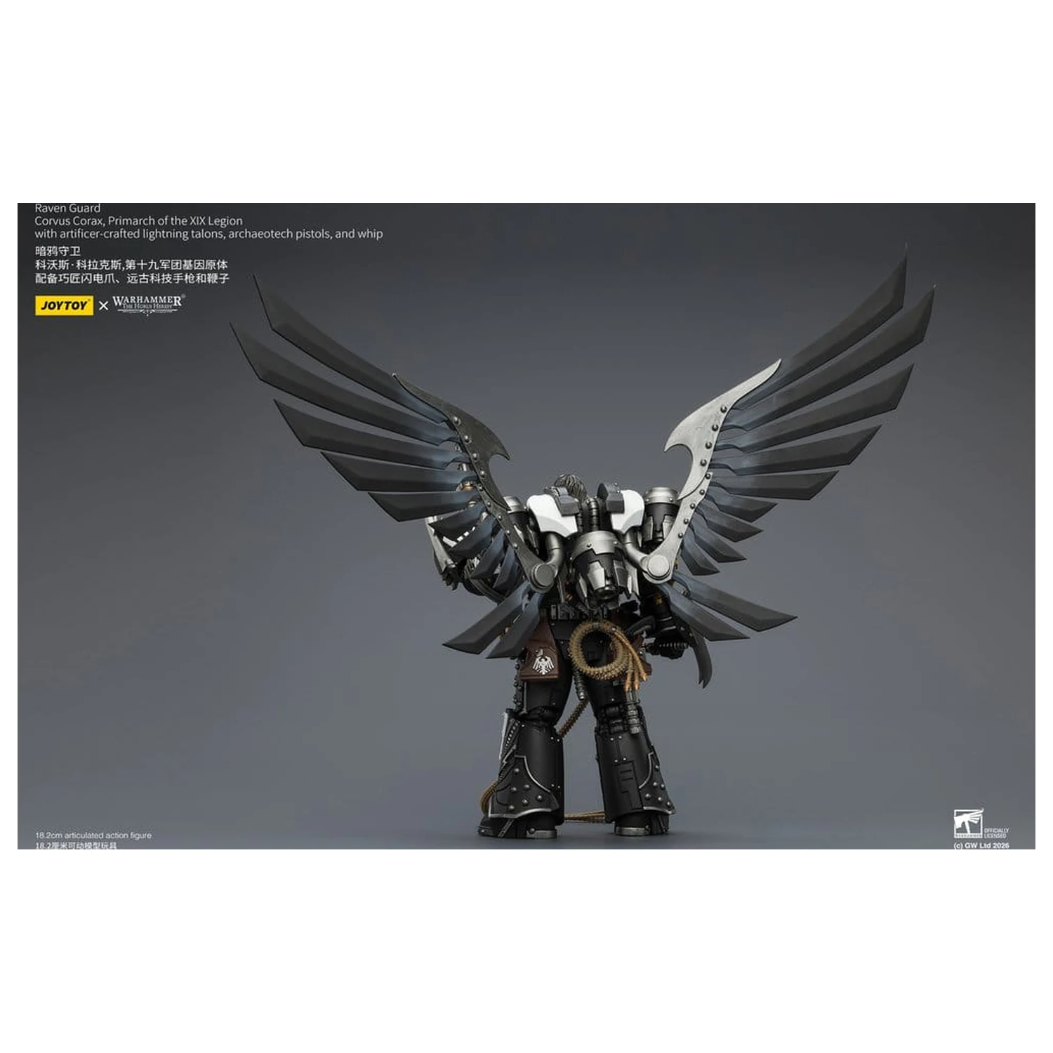 Warhammer 40,000 figurica Raven Guard Corvus Corax, Primarch of the XIX Legion 18 cm fotografija izdelka
