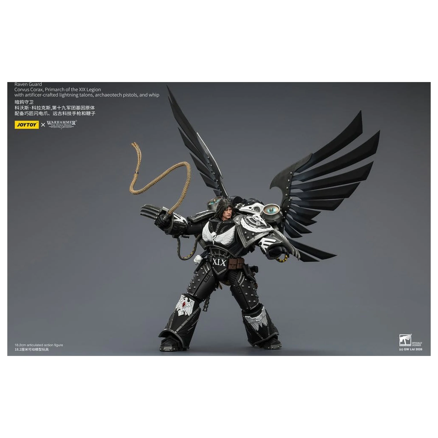 Warhammer 40,000 figurica Raven Guard Corvus Corax, Primarch of the XIX Legion 18 cm fotografija izdelka