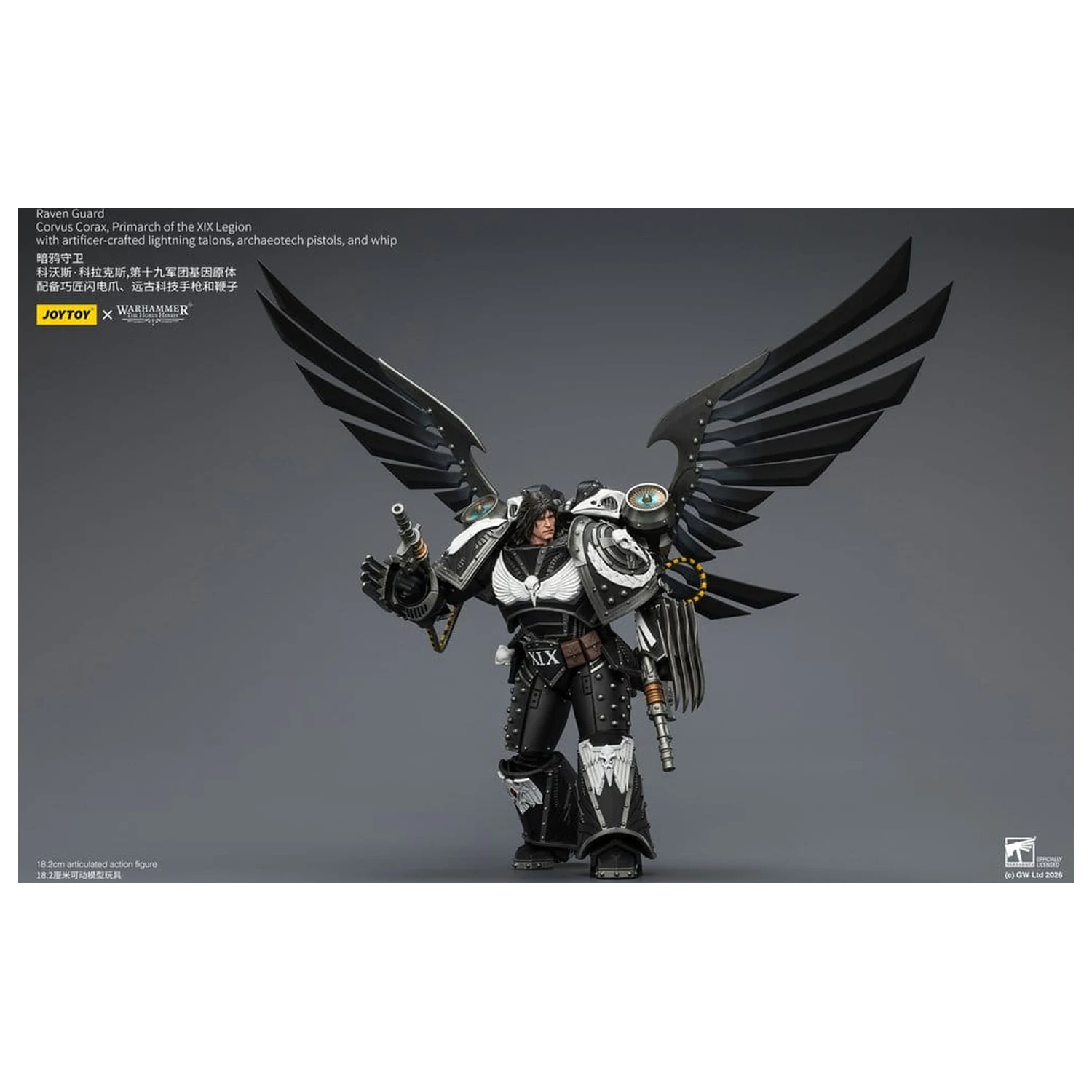 Warhammer 40,000 figurica Raven Guard Corvus Corax, Primarch of the XIX Legion 18 cm fotografija izdelka