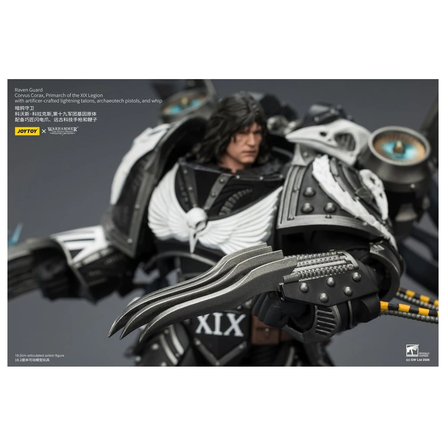Warhammer 40,000 figurica Raven Guard Corvus Corax, Primarch of the XIX Legion 18 cm fotografija izdelka