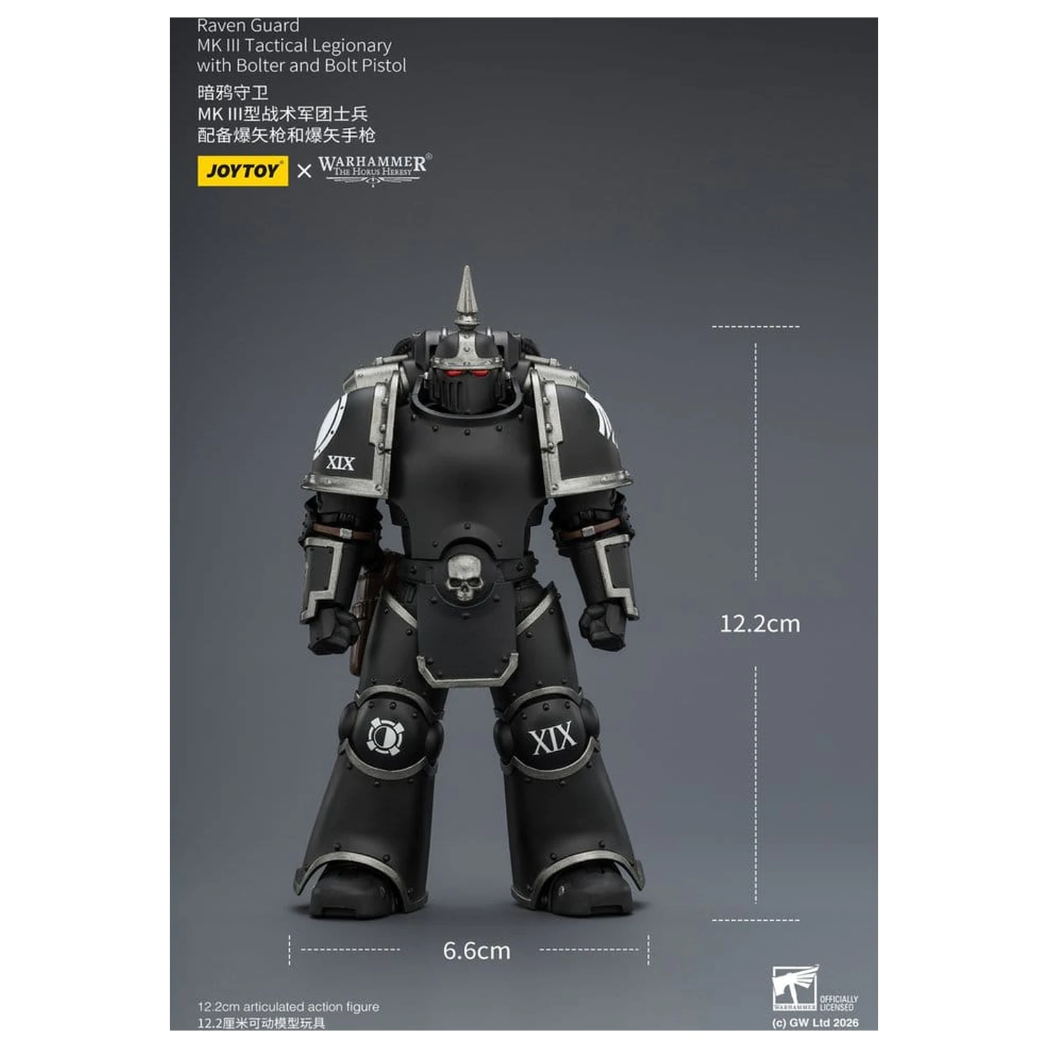 Warhammer 40,000 Akcijska figura Raven Guard MK III Tactical Legionary 12 cm fotografija izdelka