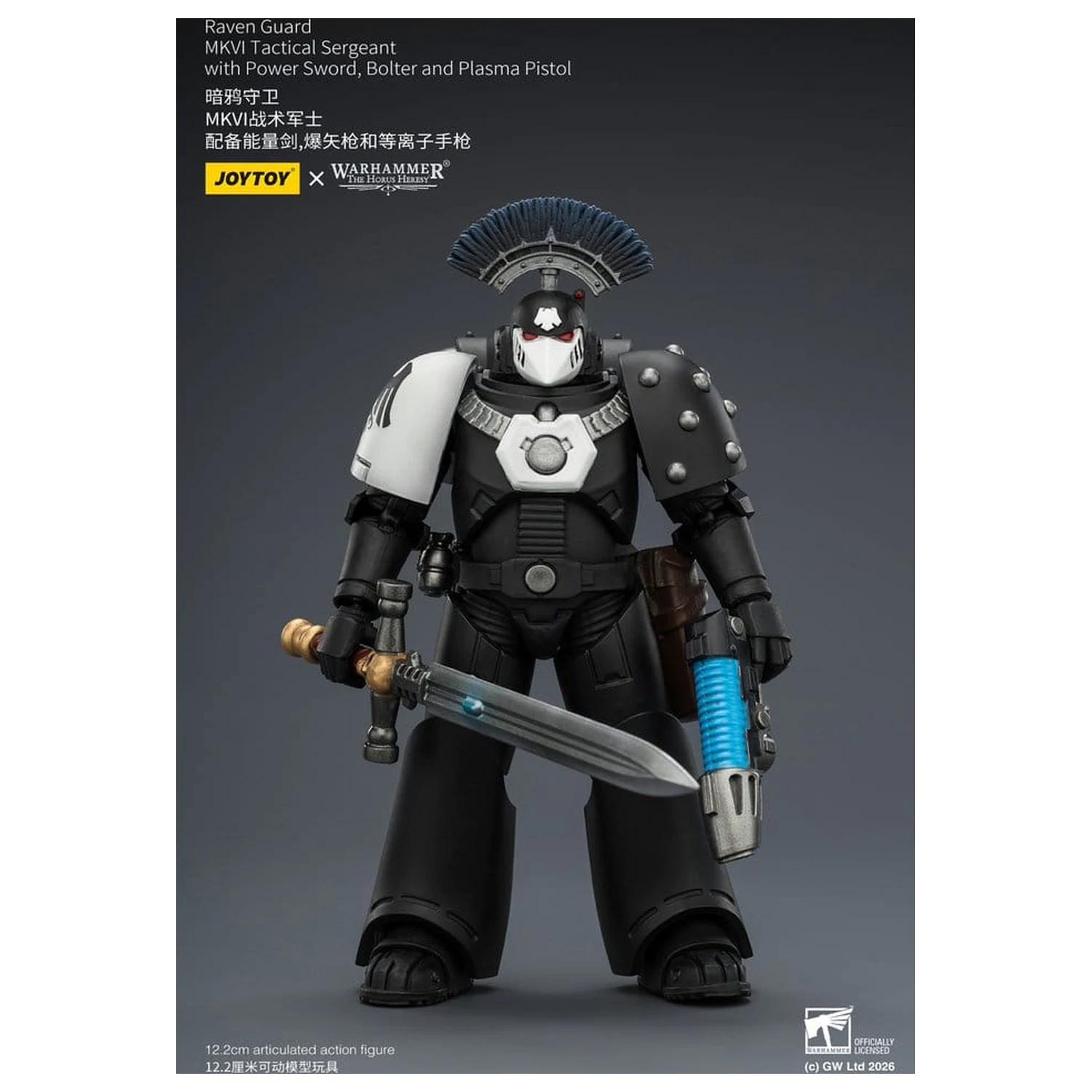 Warhammer 40,000 Action Figure Raven Guard MkVI Tactical Sergeant 12 cm fotografija izdelka