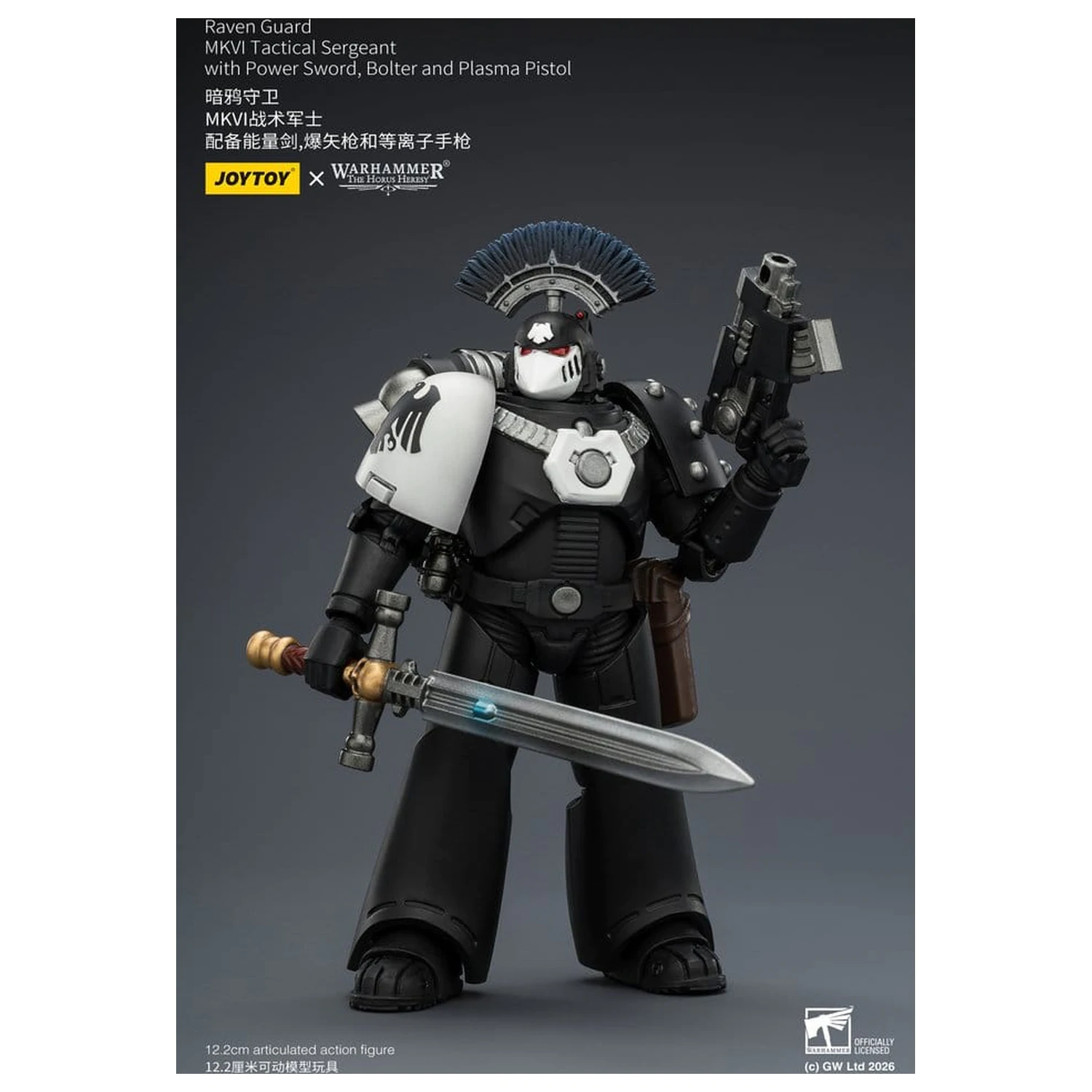 Warhammer 40,000 Action Figure Raven Guard MkVI Tactical Sergeant 12 cm fotografija izdelka