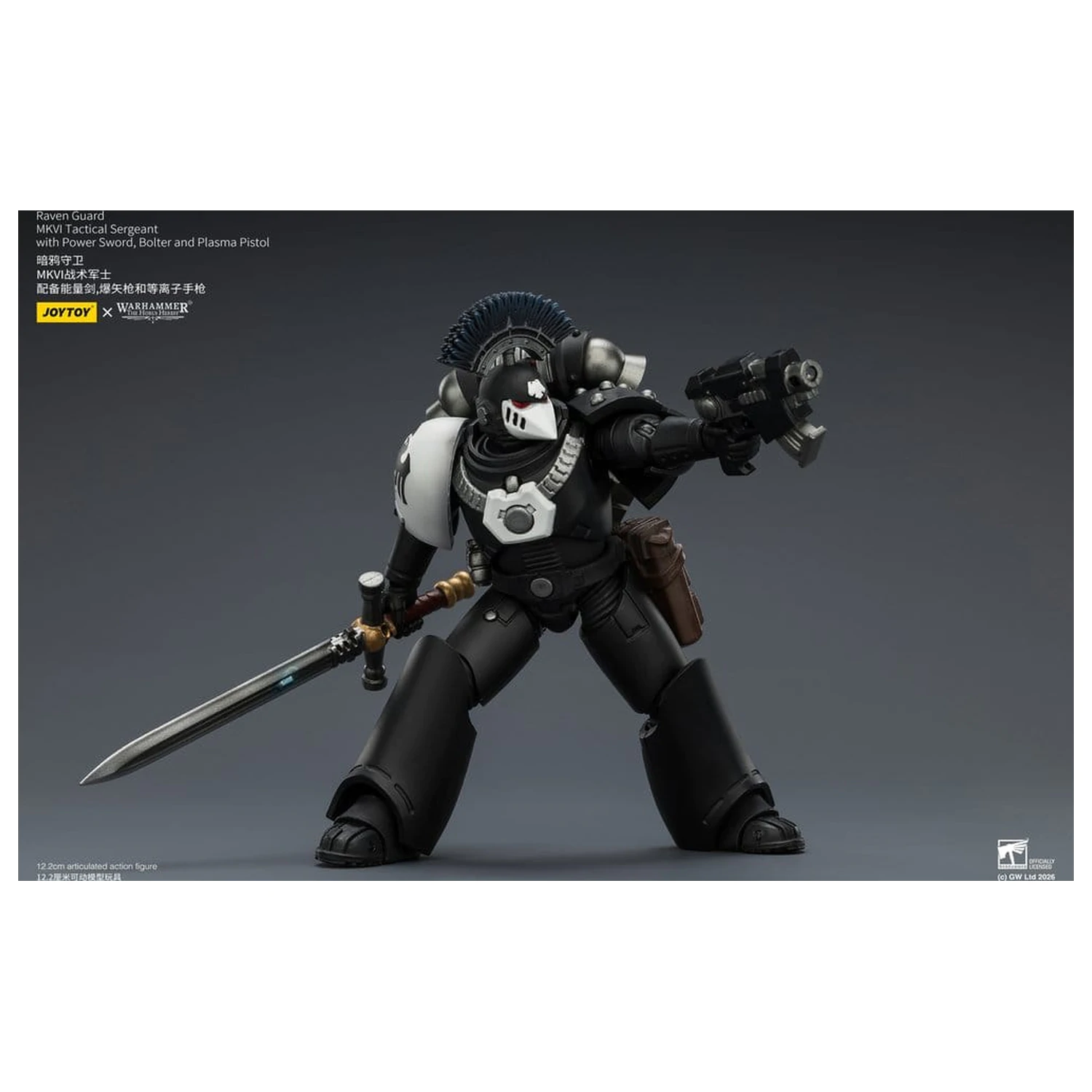 Warhammer 40,000 Action Figure Raven Guard MkVI Tactical Sergeant 12 cm fotografija izdelka