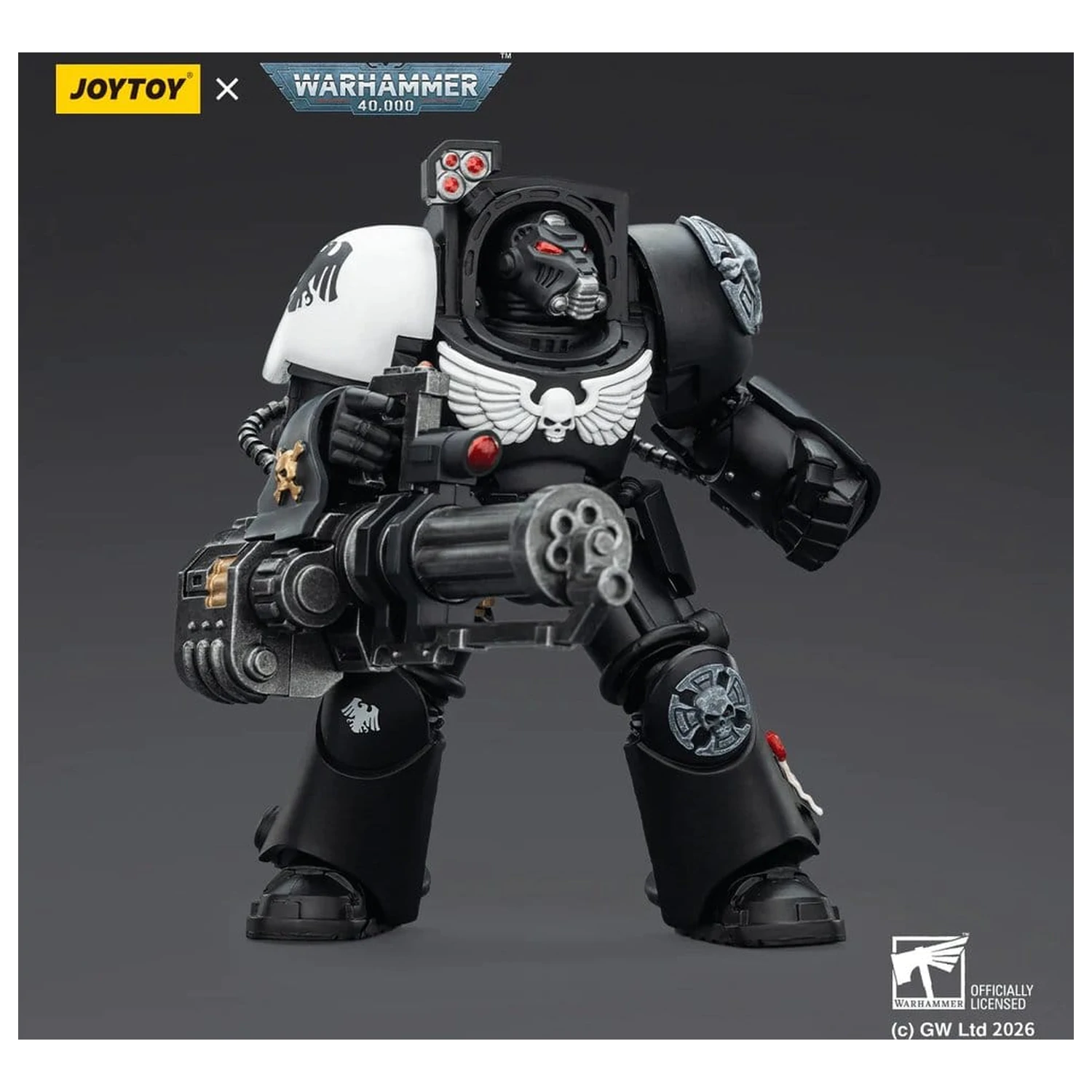 Warhammer 40,000 Action Figure Raven Guard Terminator 3 s Power Fist in Assault Cannon 14 cm fotografija izdelka