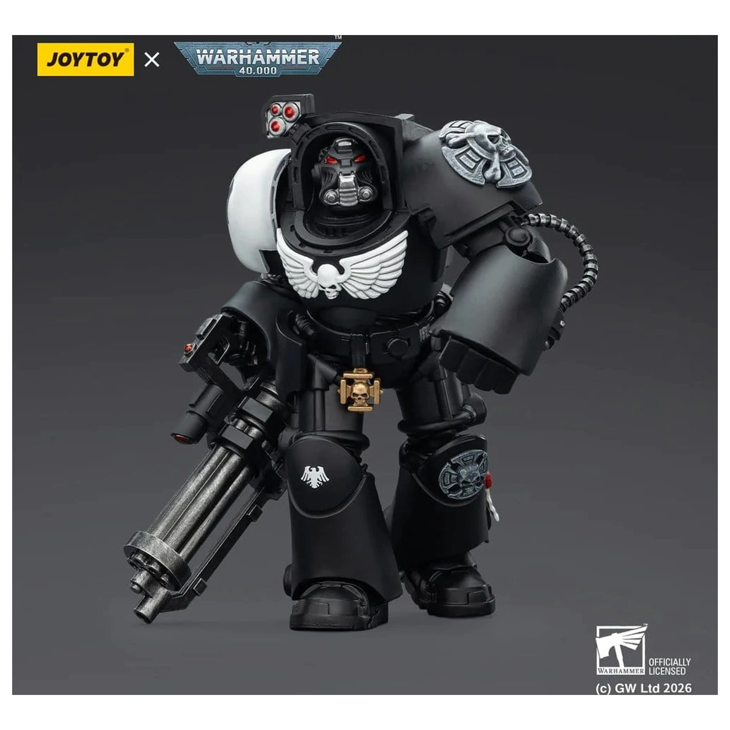 Warhammer 40,000 Action Figure Raven Guard Terminator 3 s Power Fist in Assault Cannon 14 cm fotografija izdelka