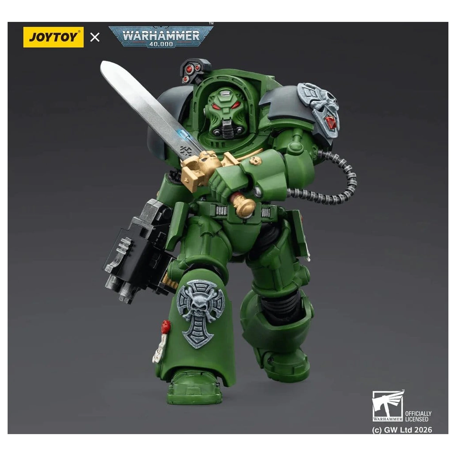 Warhammer 40,000 Akcijska figura Salamanders Terminator 1 z Power Sword in Storm Bolter 14 cm fotografija izdelka