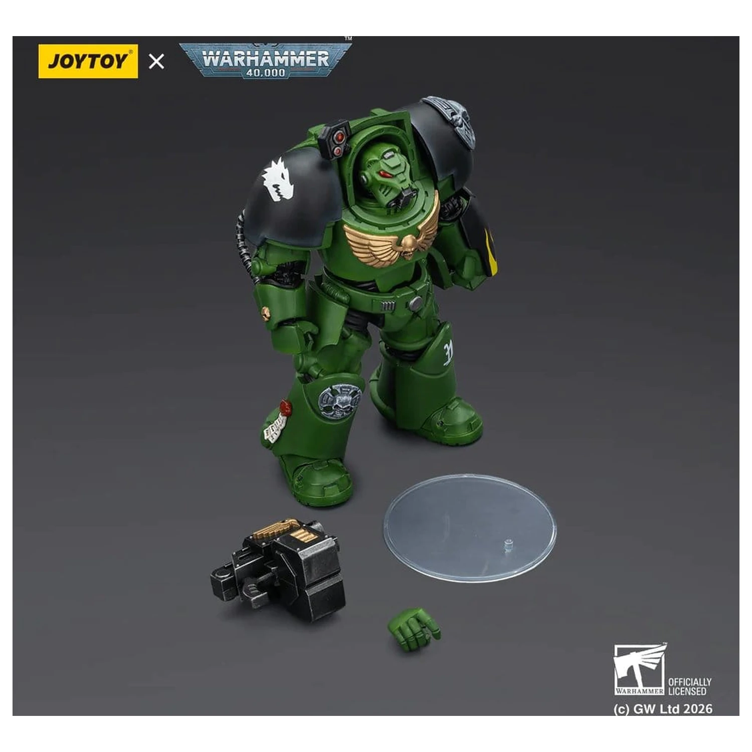 Warhammer 40,000 Action figura Salamanders Terminator 2 z Power Fist in Storm Bolter 14 cm fotografija izdelka