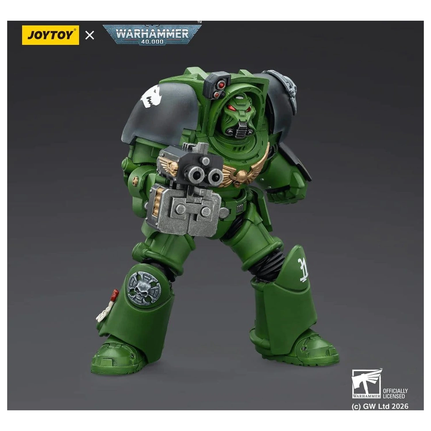 Warhammer 40,000 Action figura Salamanders Terminator 2 z Power Fist in Storm Bolter 14 cm fotografija izdelka