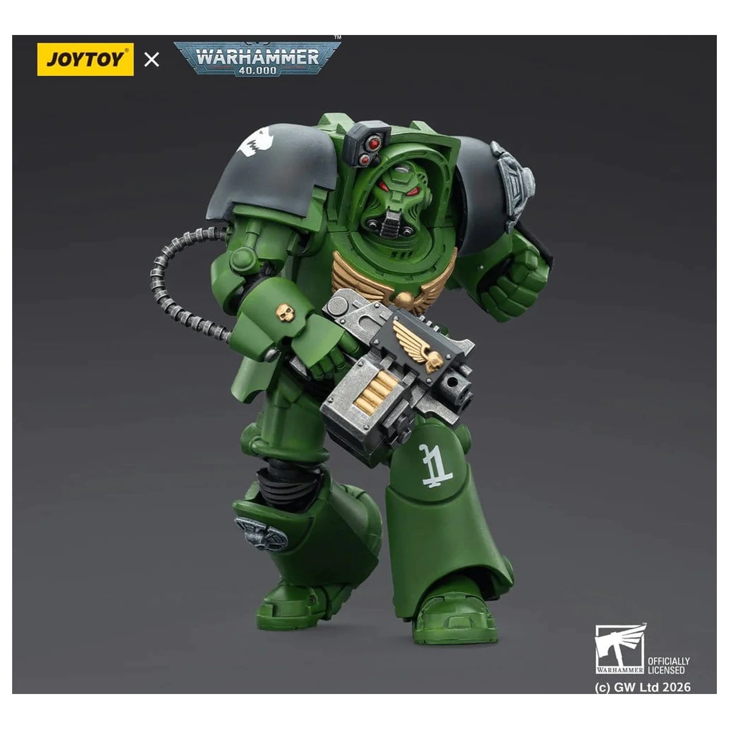 Warhammer 40,000 Action figura Salamanders Terminator 2 z Power Fist in Storm Bolter 14 cm fotografija izdelka