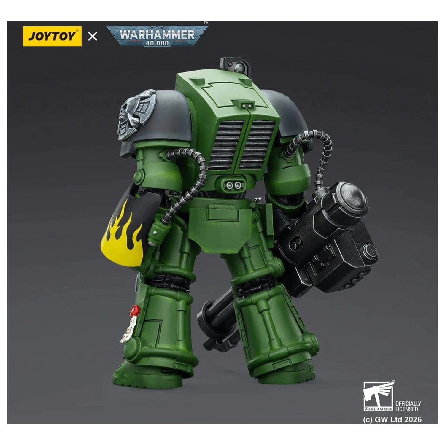 Warhammer 40,000 figurica Salamanders Terminator 3 z Power Fist in Assault Cannon 14 cm fotografija izdelka