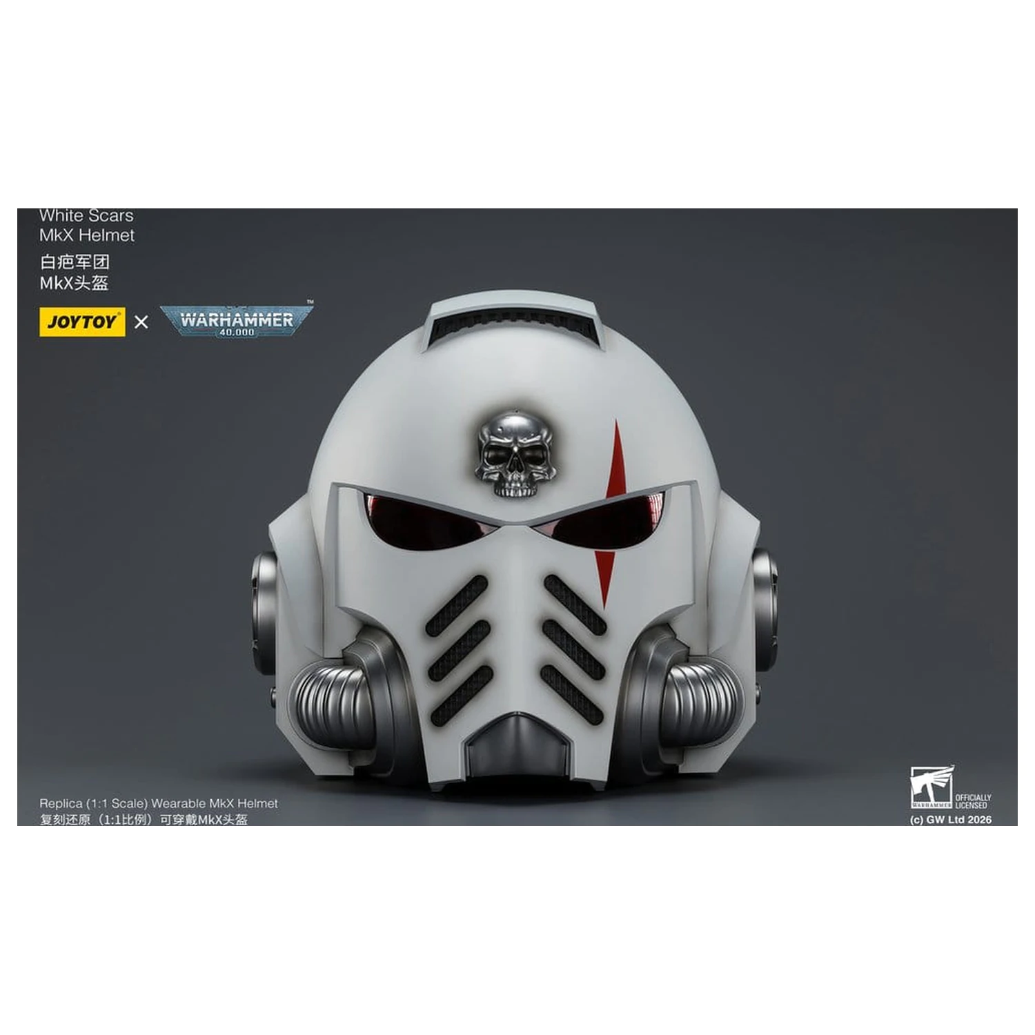 Warhammer 40,000 Čelada White Scars MkX 30 cm fotografija izdelka