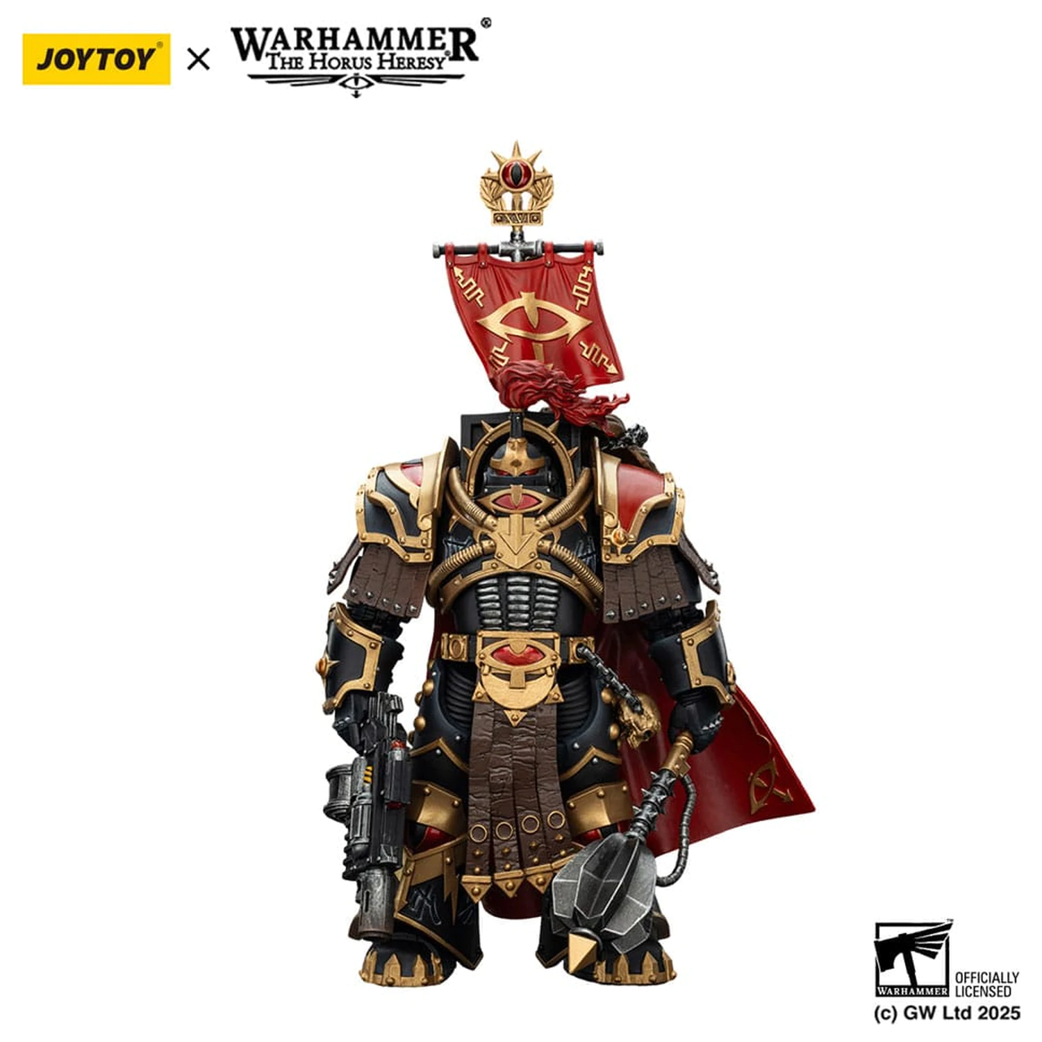 Warhammer 40,000: Sons of Horus Akcijska figura Legion Cataphractii Praetor z Combi-Melta in Power Maul 14 cm fotografija izdelka