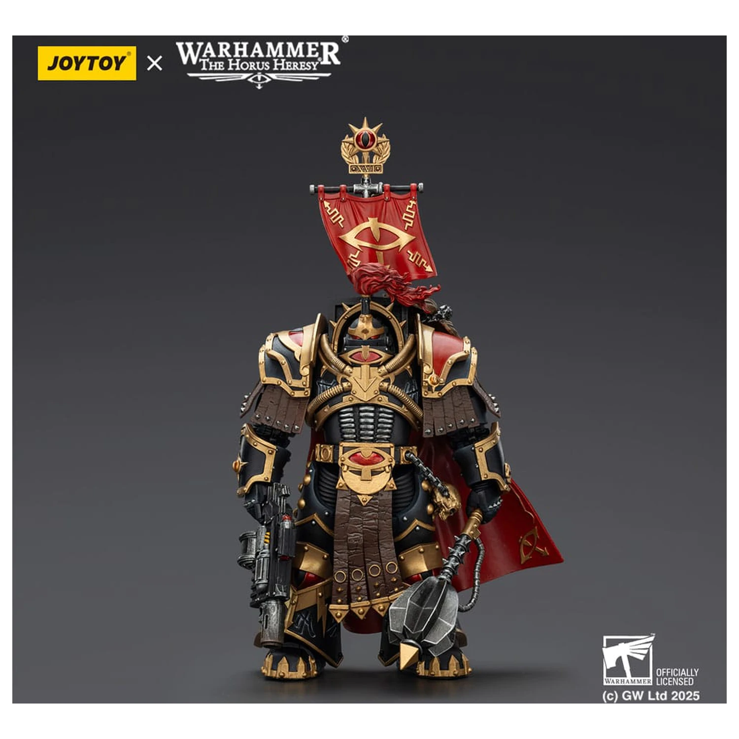 Warhammer 40,000: Sons of Horus Akcijska figura Legion Cataphractii Praetor z Combi-Melta in Power Maul 14 cm fotografija izdelka